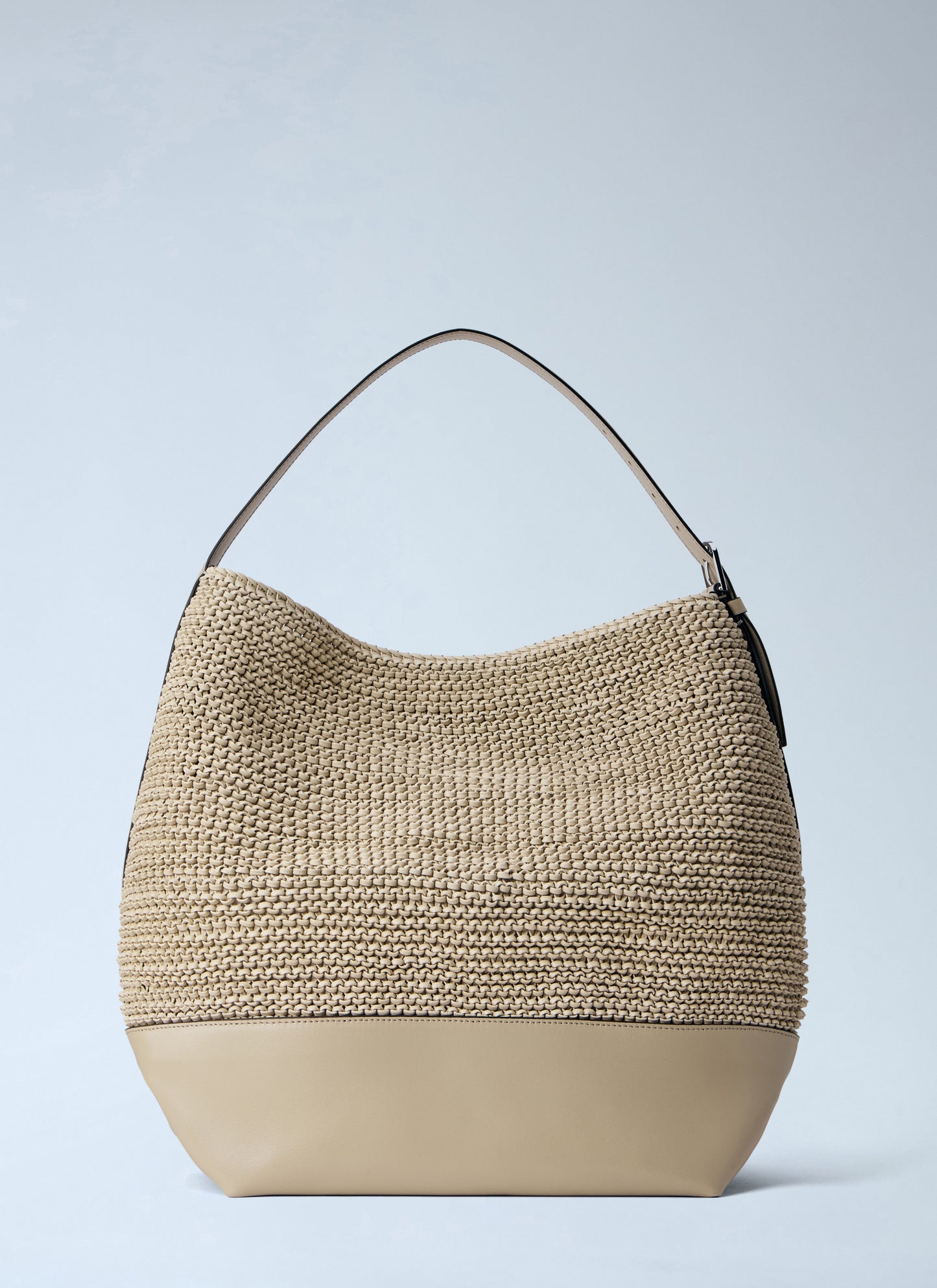 Toteme Women Belted Woven Leather Tote Bag TOTEME