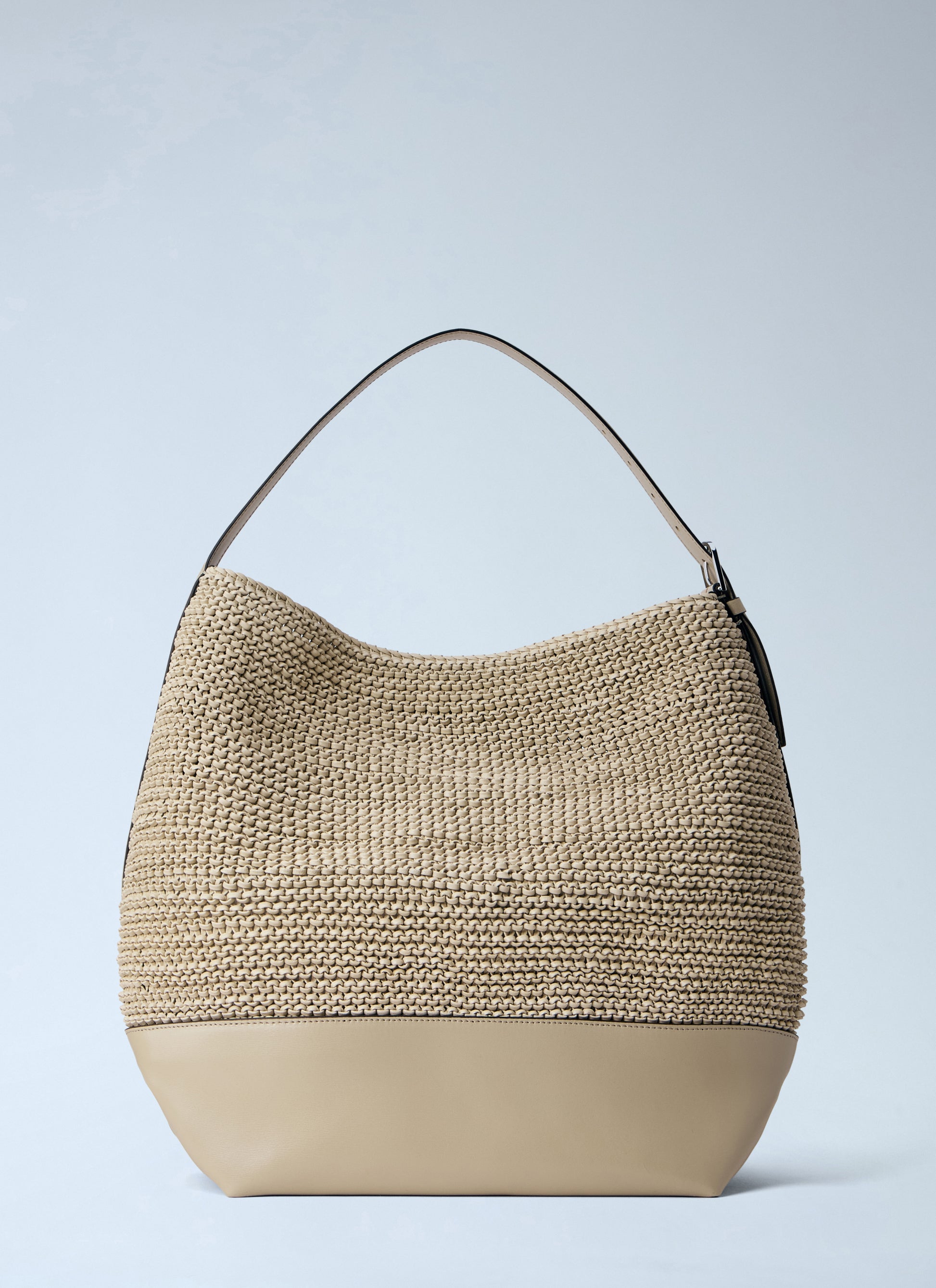 Toteme Women Belted Woven Leather Tote Bag TOTEME