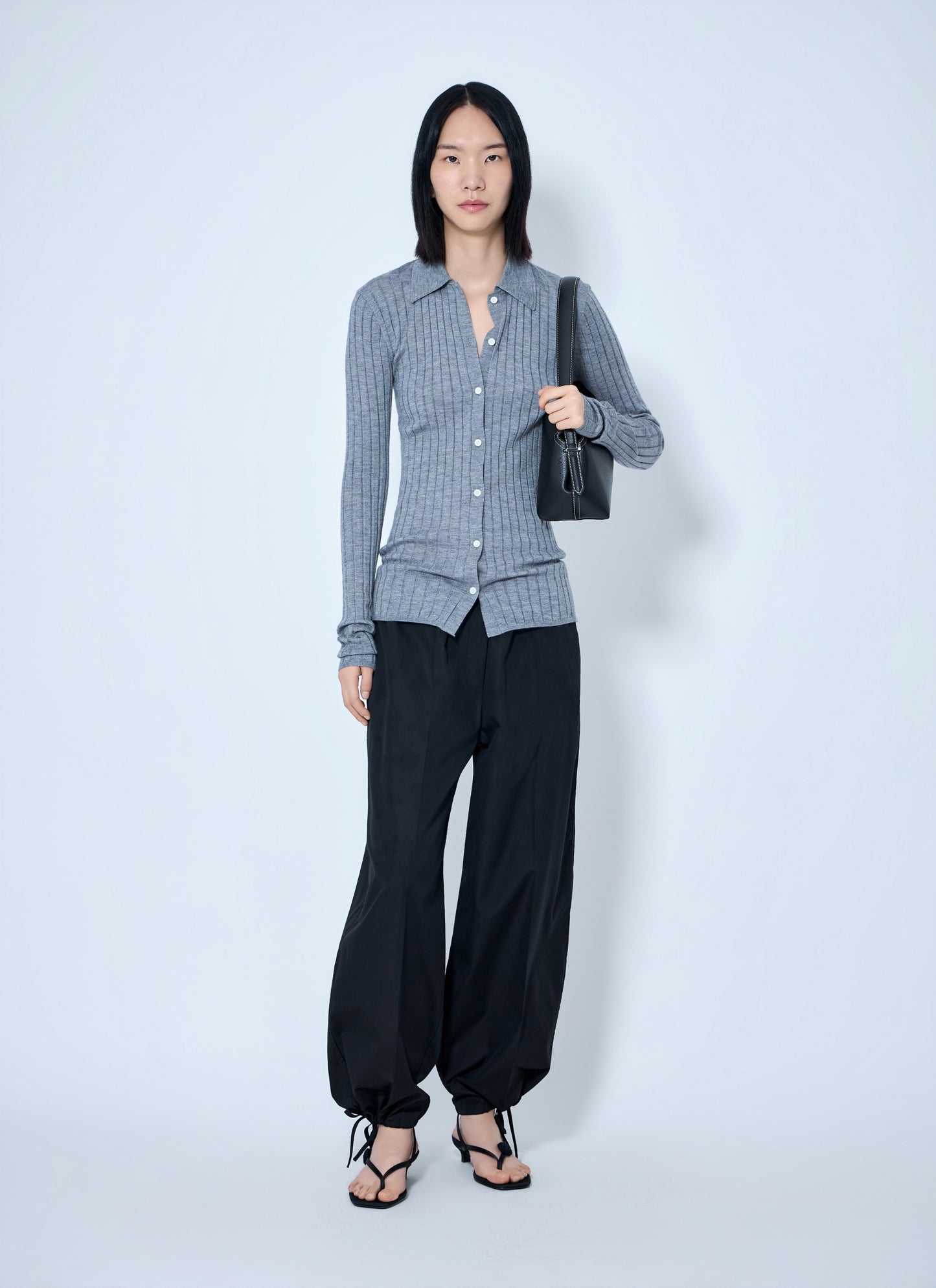 Toteme Women Drawstring Cotton Trousers TOTEME