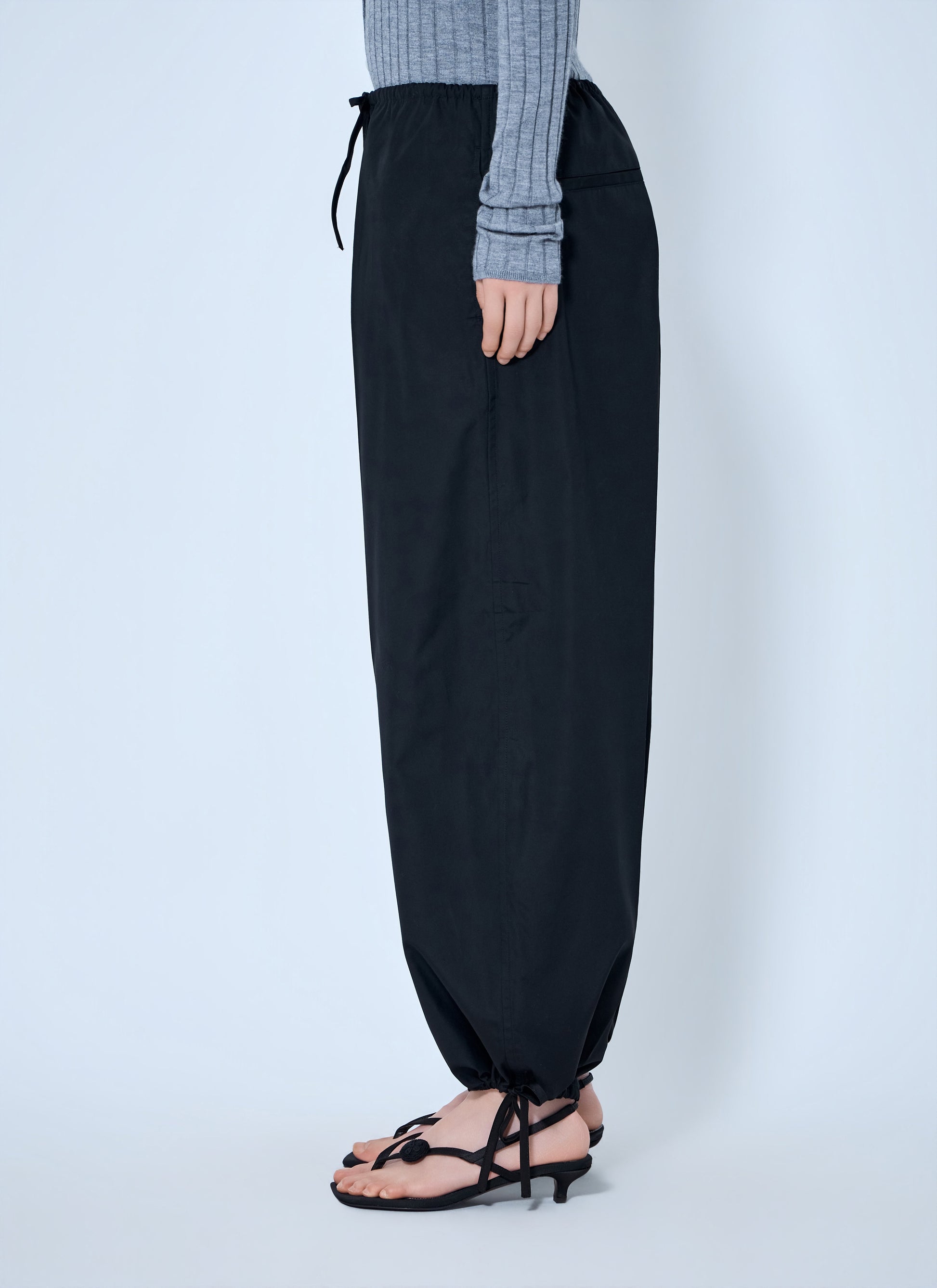 Toteme Women Drawstring Cotton Trousers TOTEME