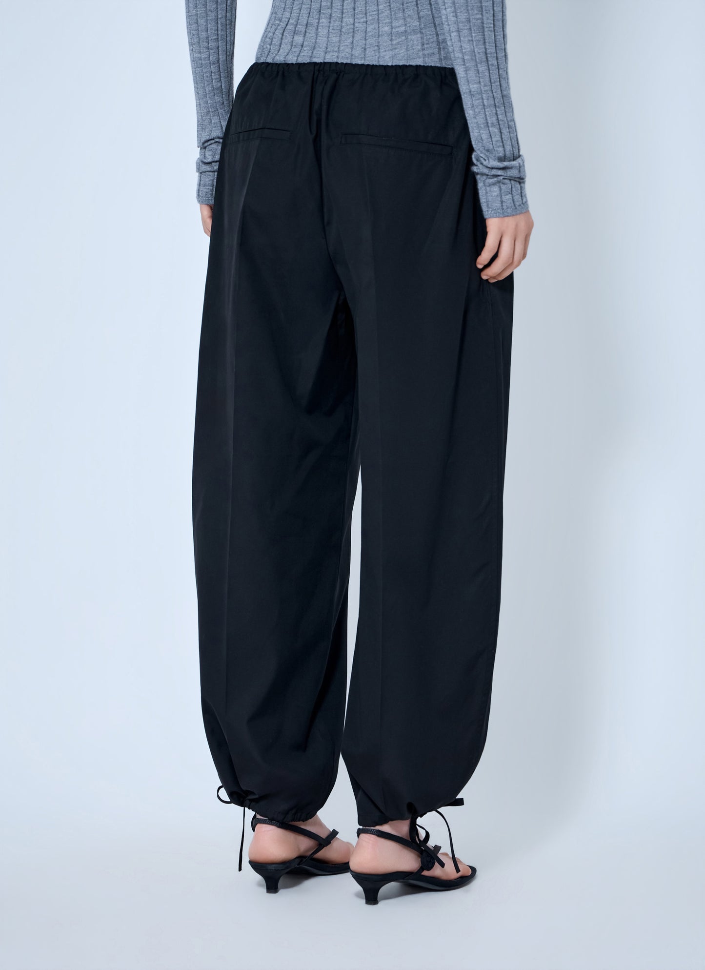 Toteme Women Drawstring Cotton Trousers TOTEME