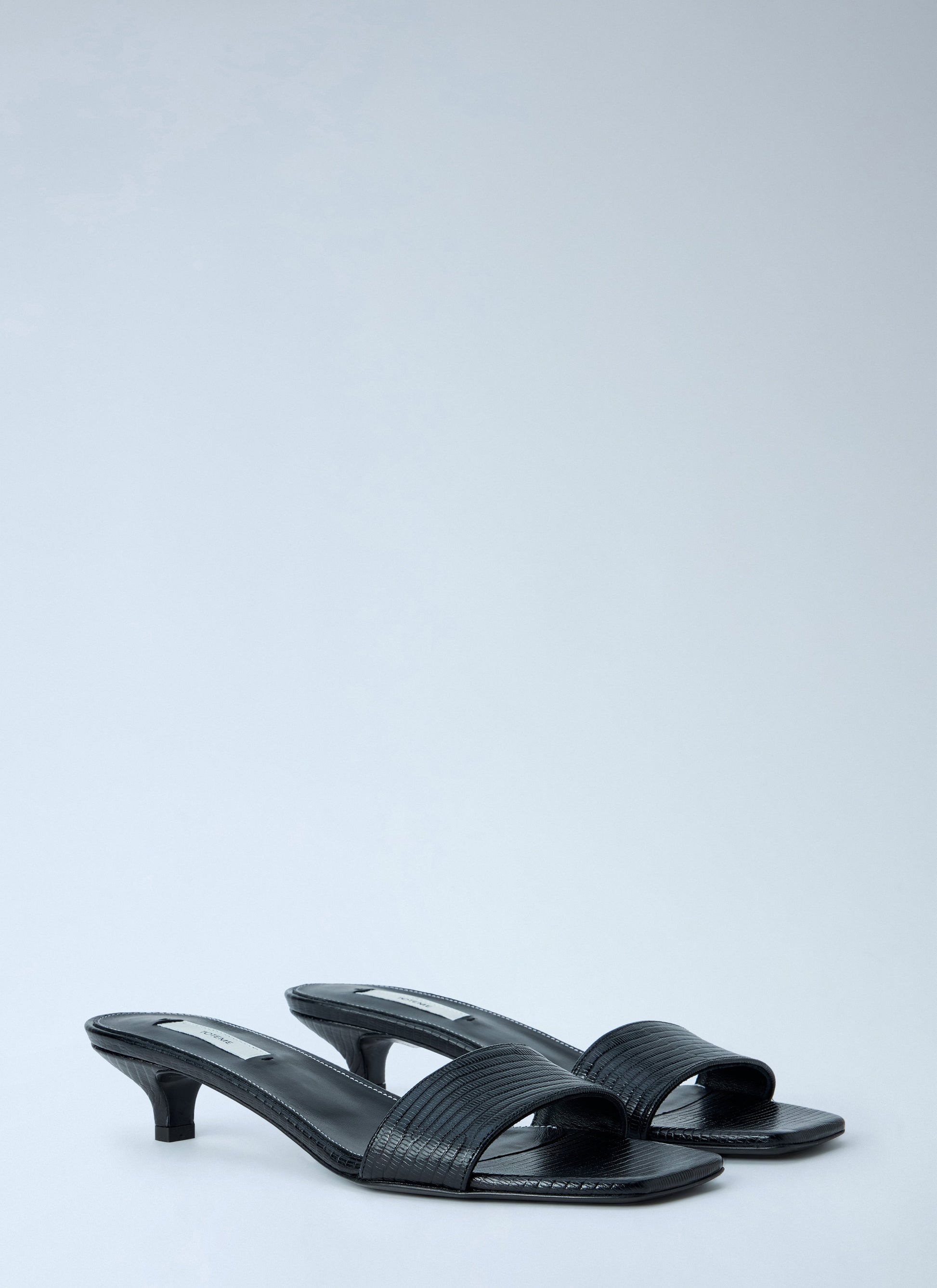 Toteme Women Slim Lizard-Embossed Bandeau Sandals TOTEME