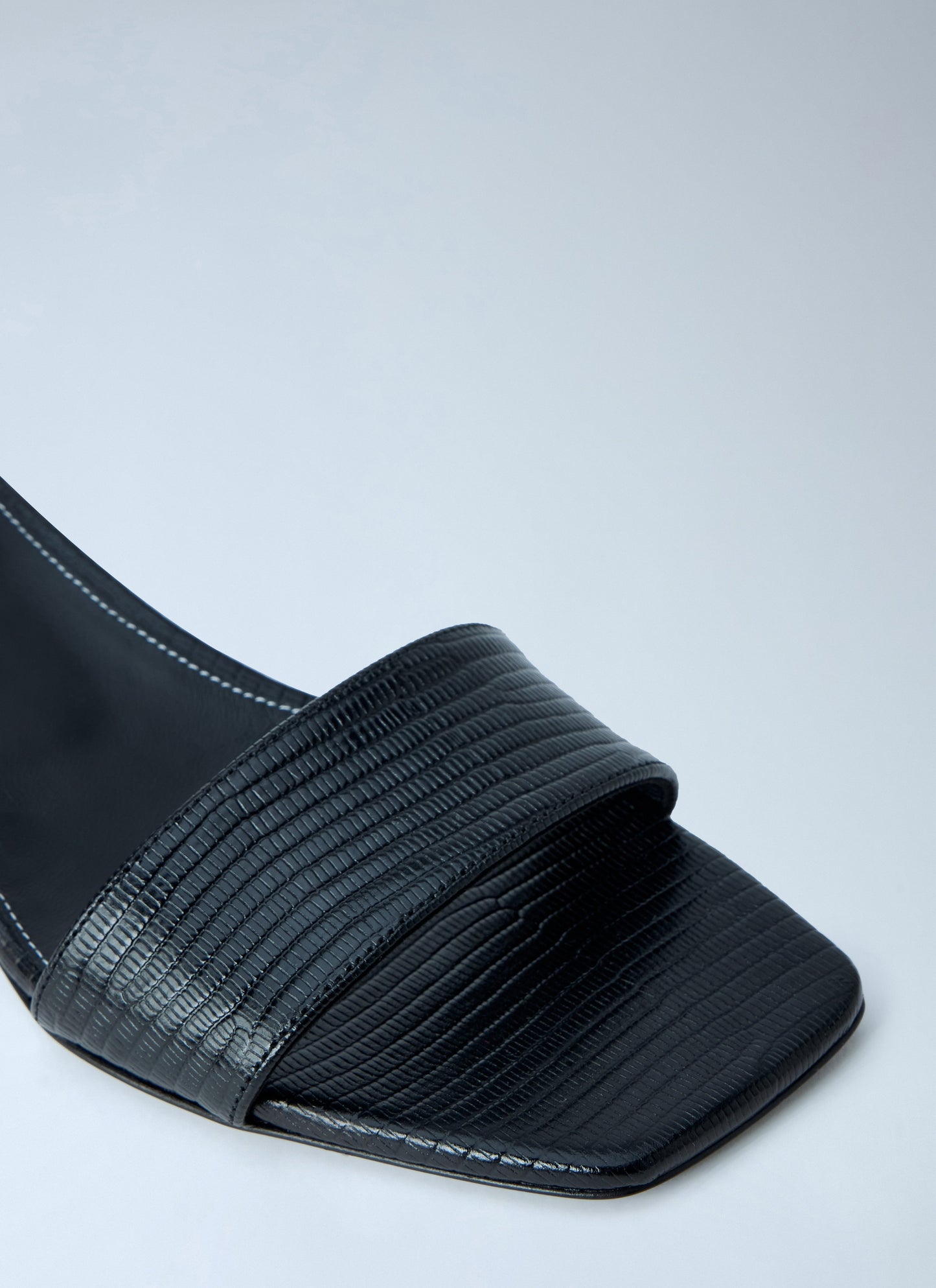 Toteme Women Slim Lizard-Embossed Bandeau Sandals TOTEME