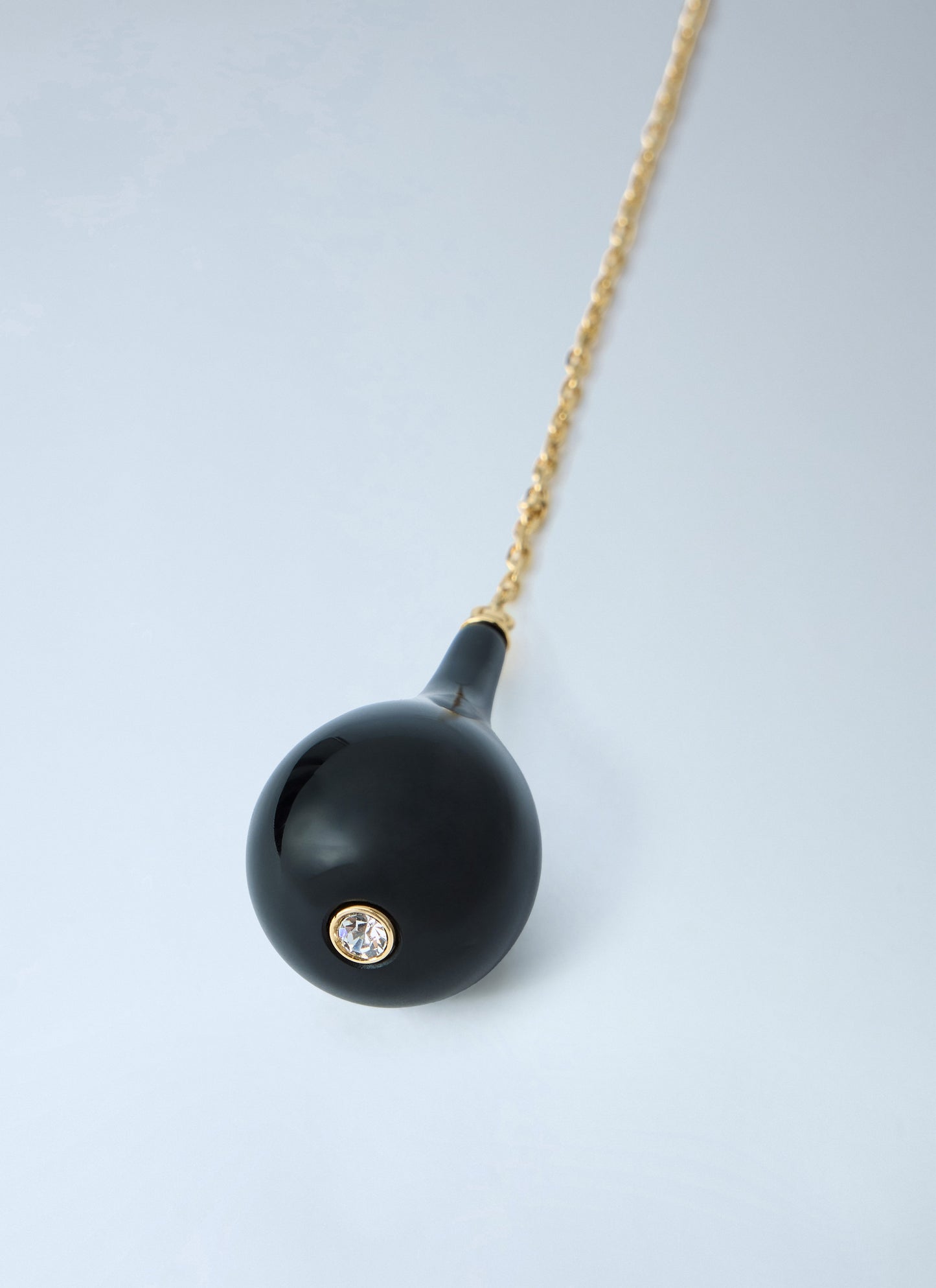 Toteme Women Medium Onyx Drop Necklace TOTEME
