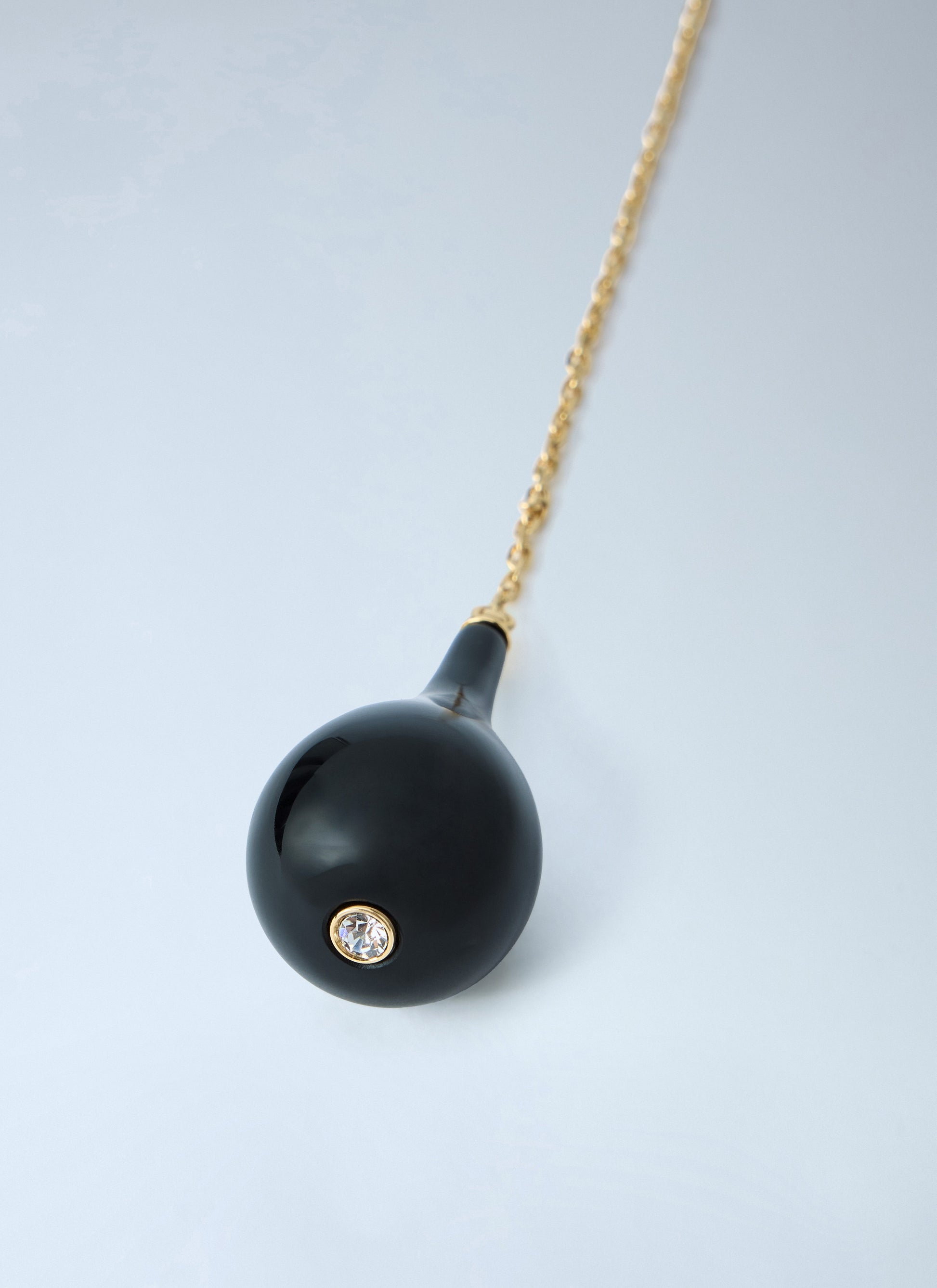 Toteme Women Medium Onyx Drop Necklace TOTEME
