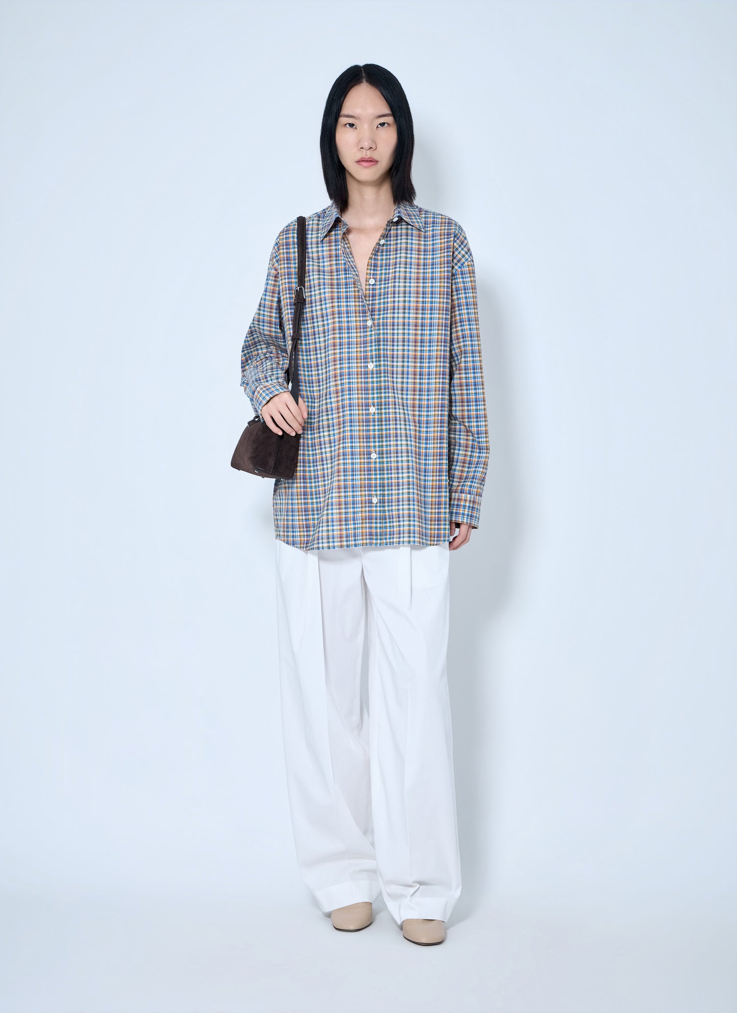 Toteme Women Single Pleat Cotton Trousers TOTEME