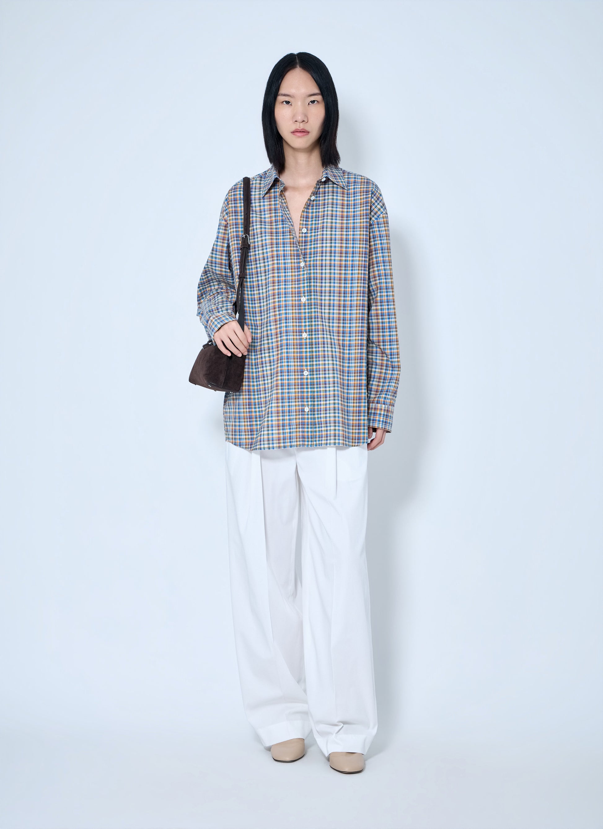 Toteme Women Single Pleat Cotton Trousers TOTEME