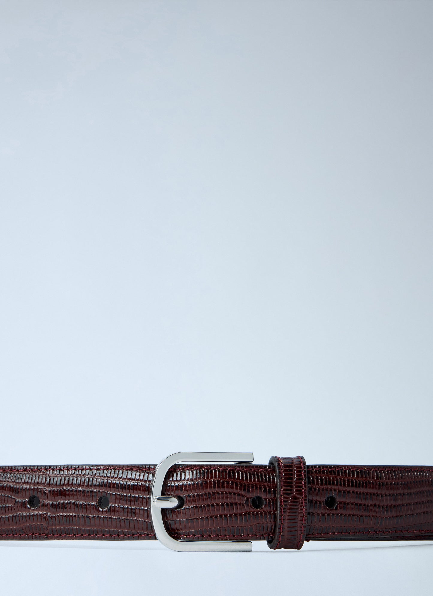 Toteme Women Slim Lizard-Embossed Belt TOTEME