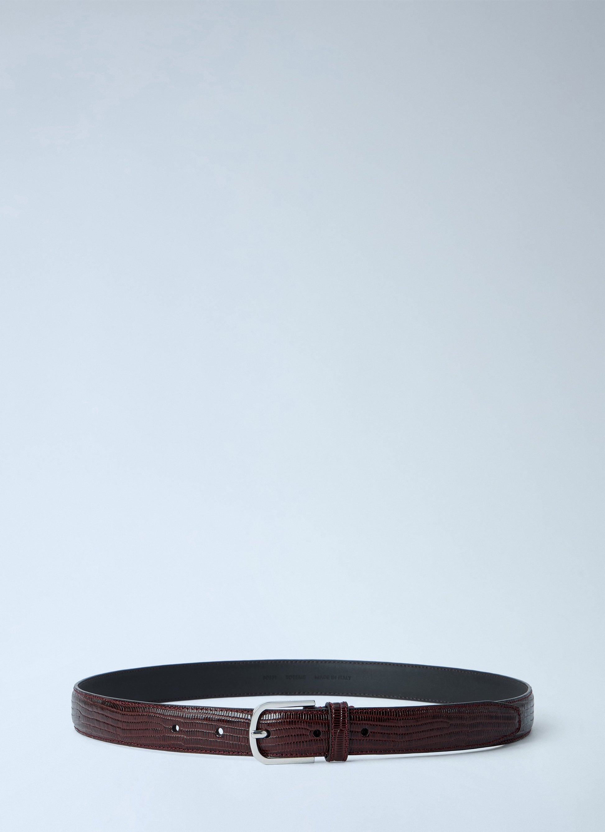 Toteme Women Slim Lizard-Embossed Belt TOTEME
