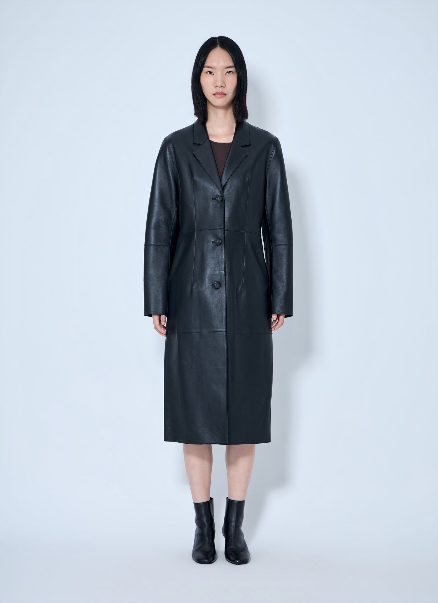 Toteme Women Slim Leather Coat TOTEME