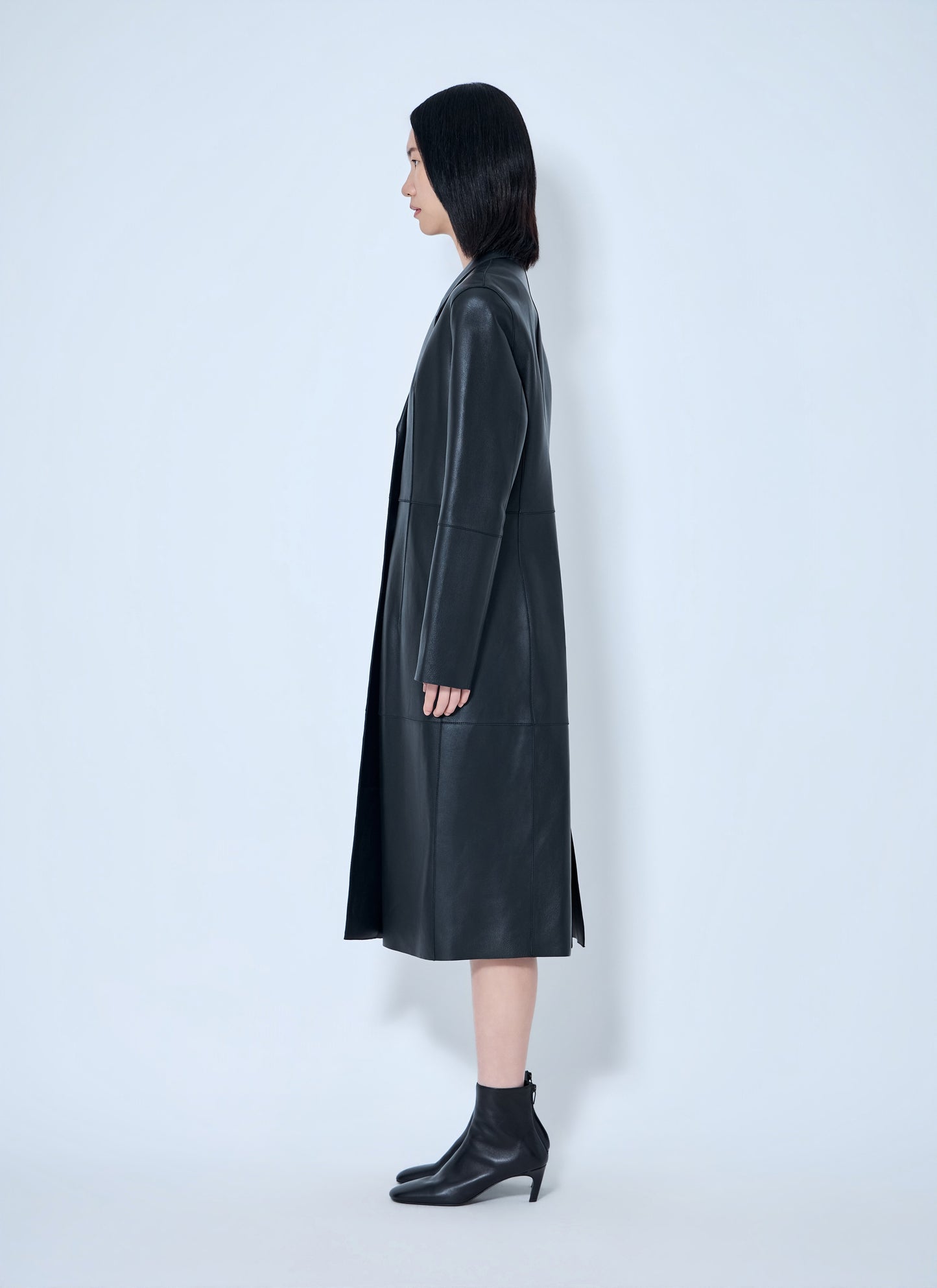 Toteme Women Slim Leather Coat TOTEME