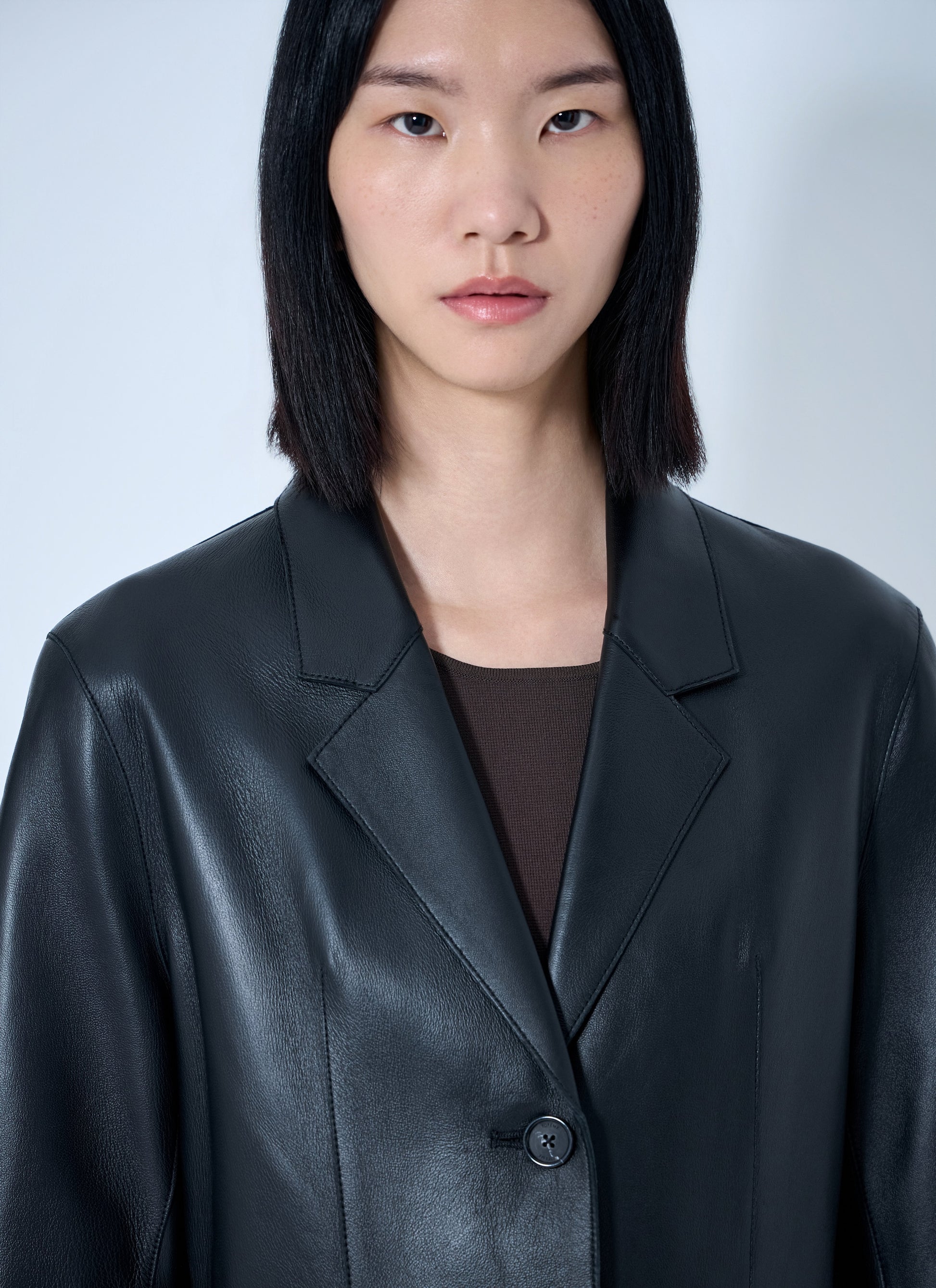 Toteme Women Slim Leather Coat TOTEME