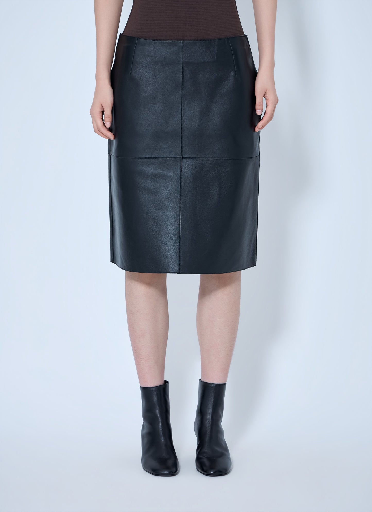 Toteme Women Paneled Leather Skirt TOTEME