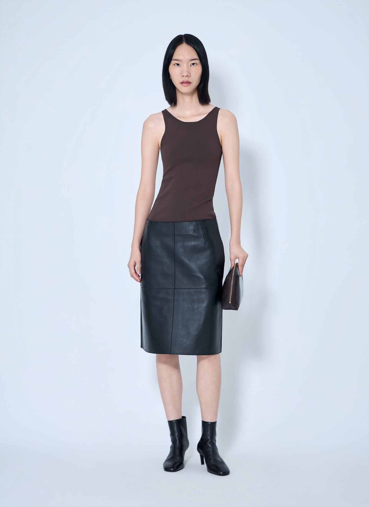 Toteme Women Paneled Leather Skirt TOTEME