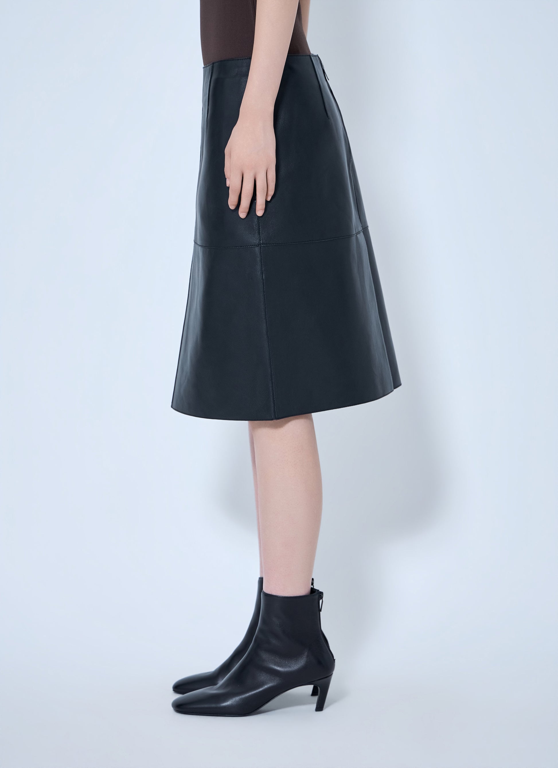 Toteme Women Paneled Leather Skirt TOTEME
