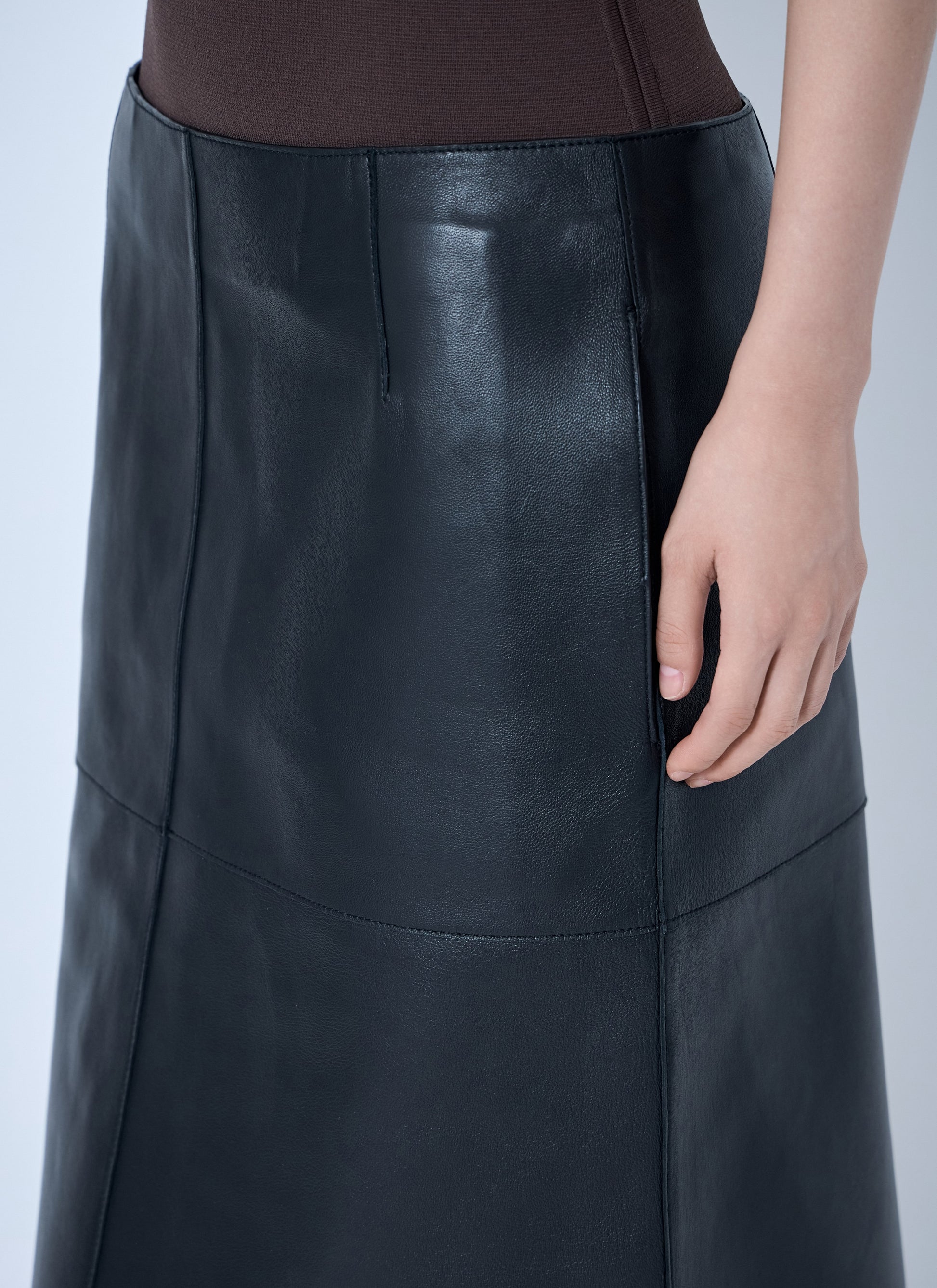 Toteme Women Paneled Leather Skirt TOTEME