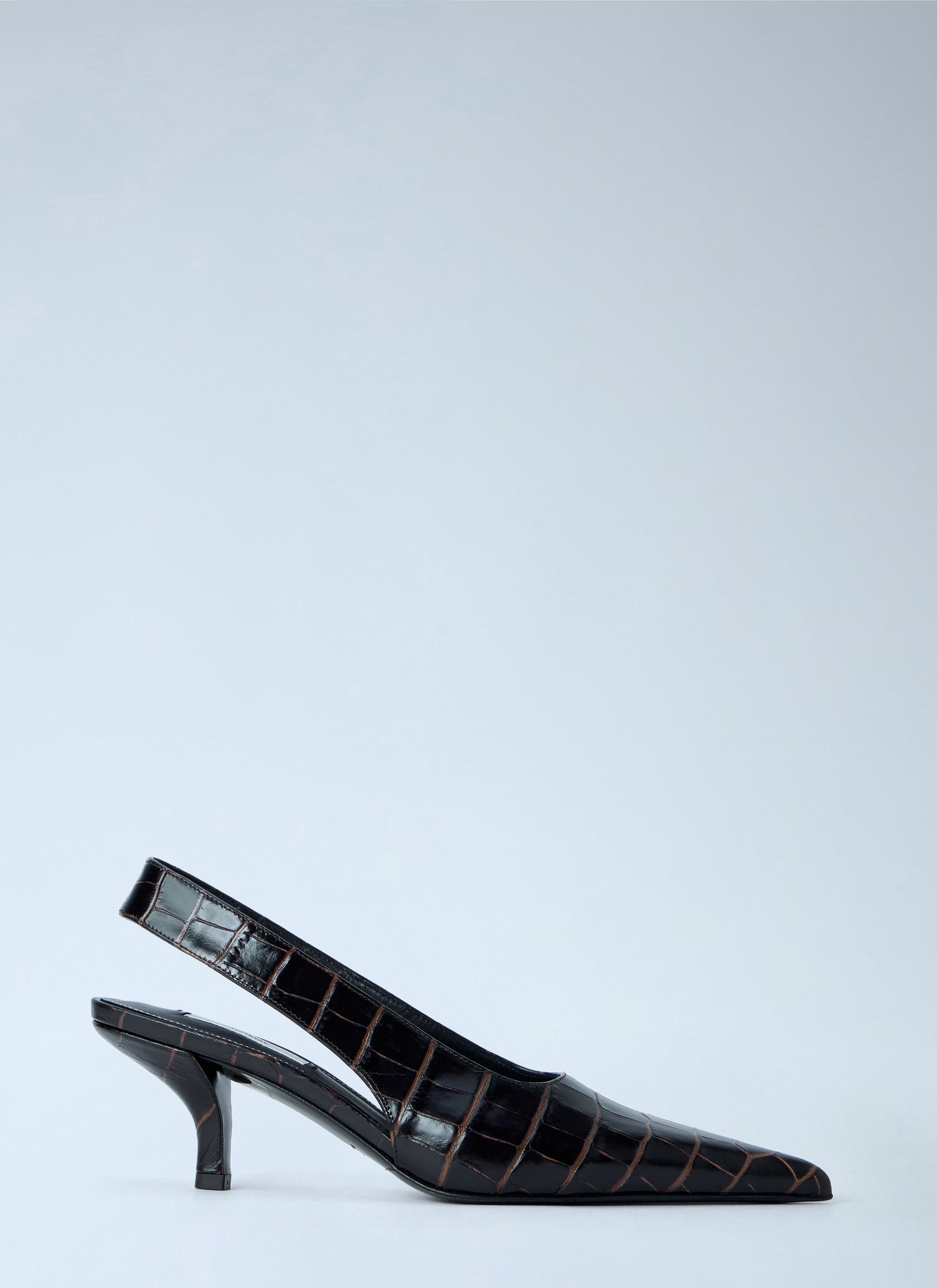 Toteme Women Classic Croco-Embossed Slingbacks