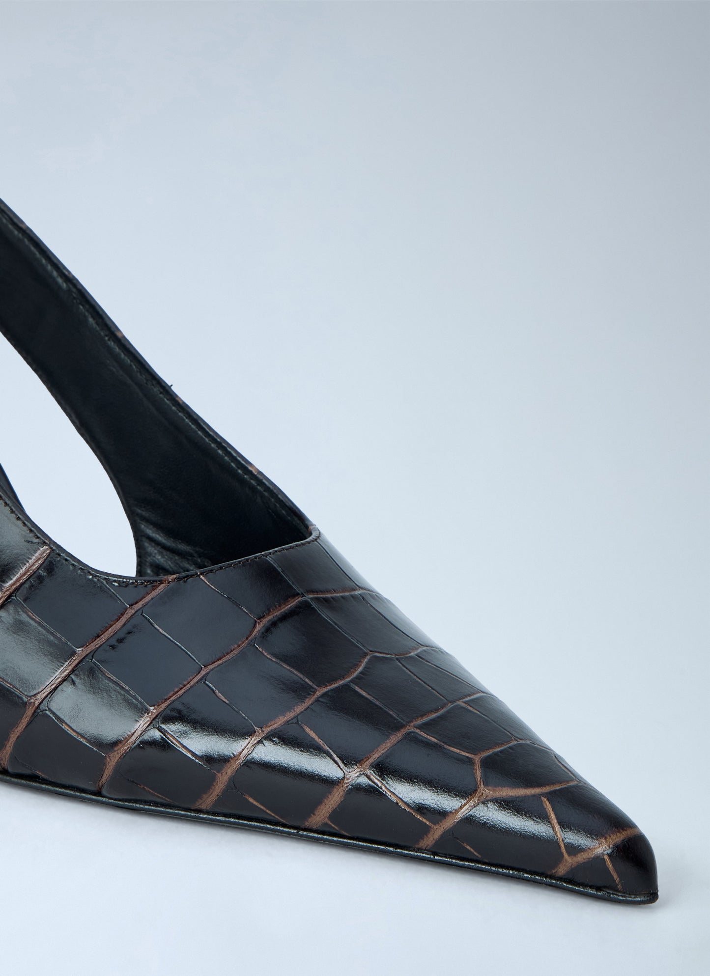 Toteme Women Classic Croco-Embossed Slingbacks