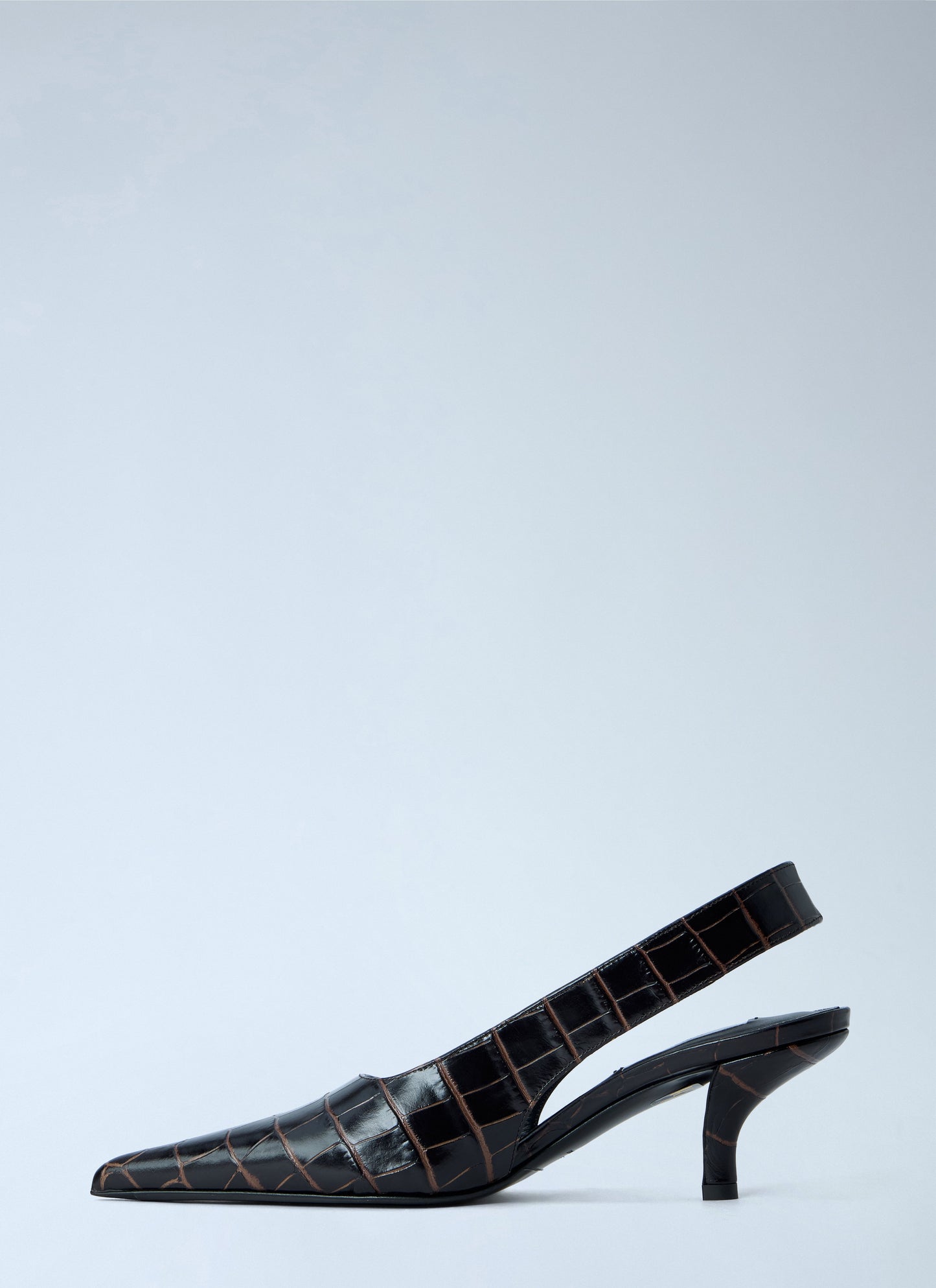 Toteme Women Classic Croco-Embossed Slingbacks