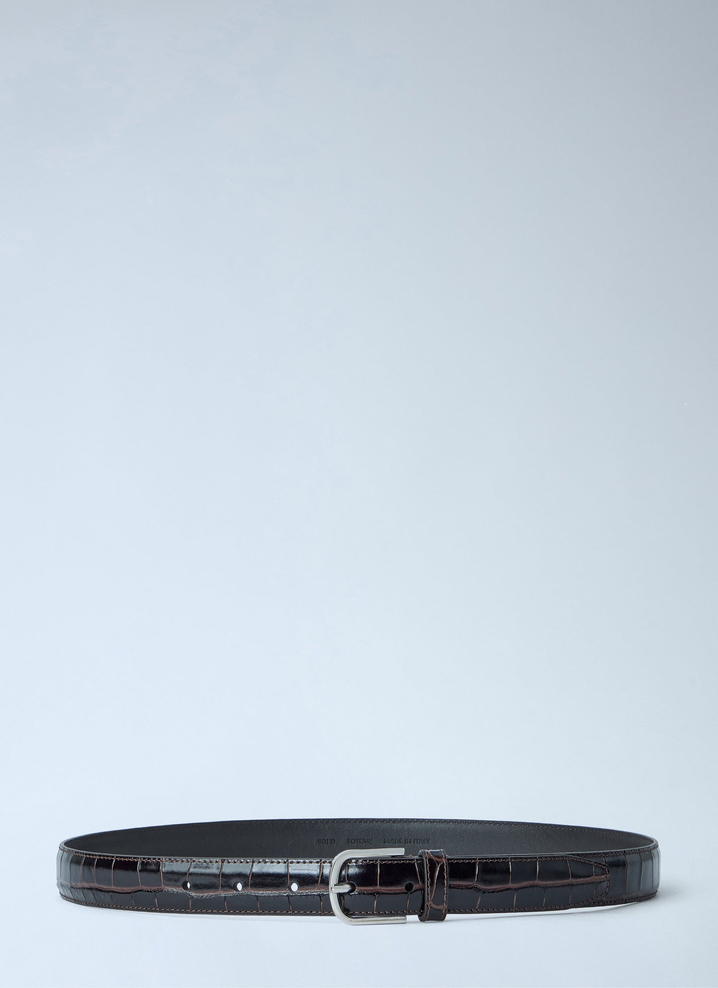 Toteme Women Slim Croco-Embossed Belt