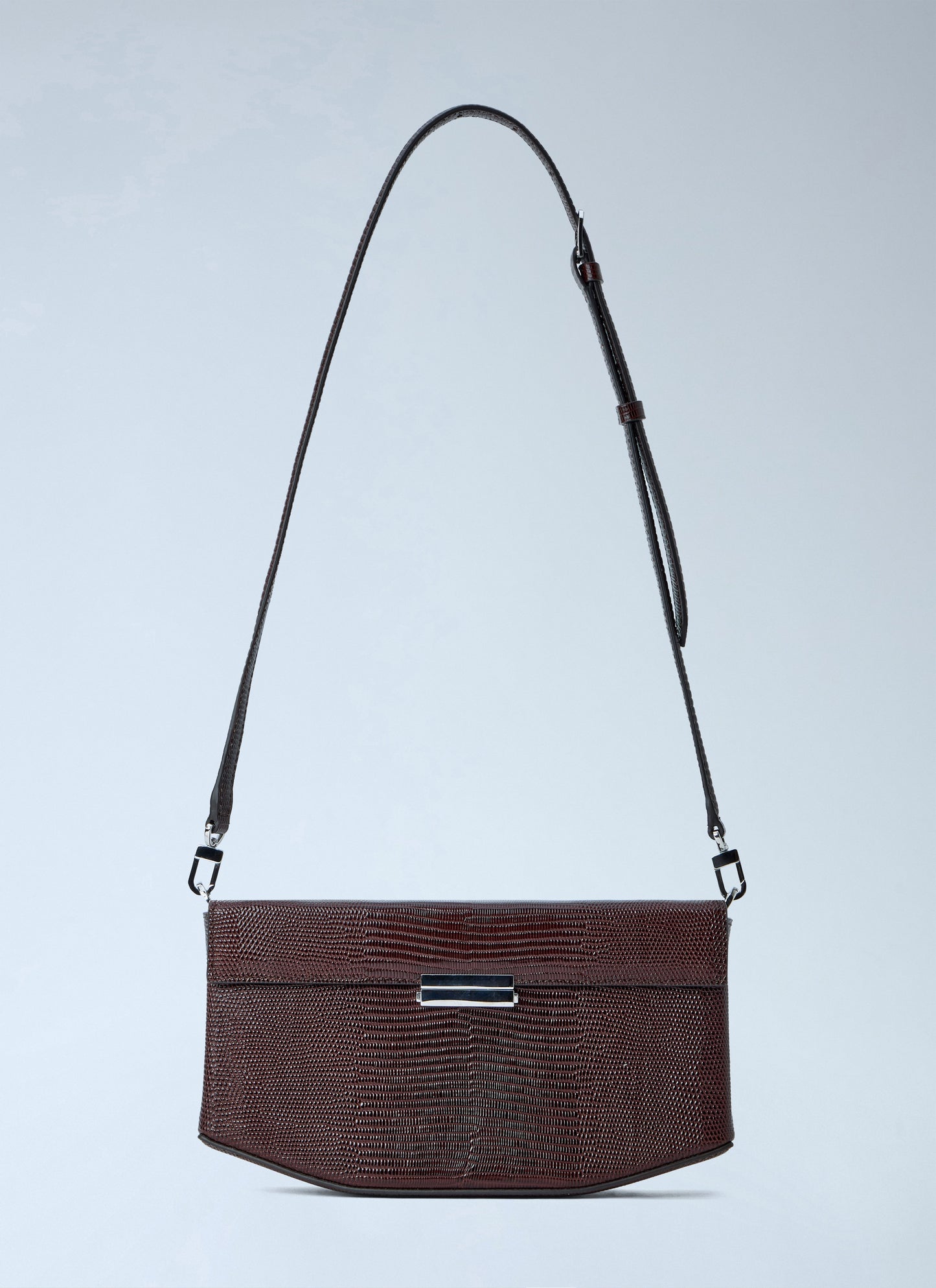 Toteme Women Clip Lizard-Embossed Shoulder Bag