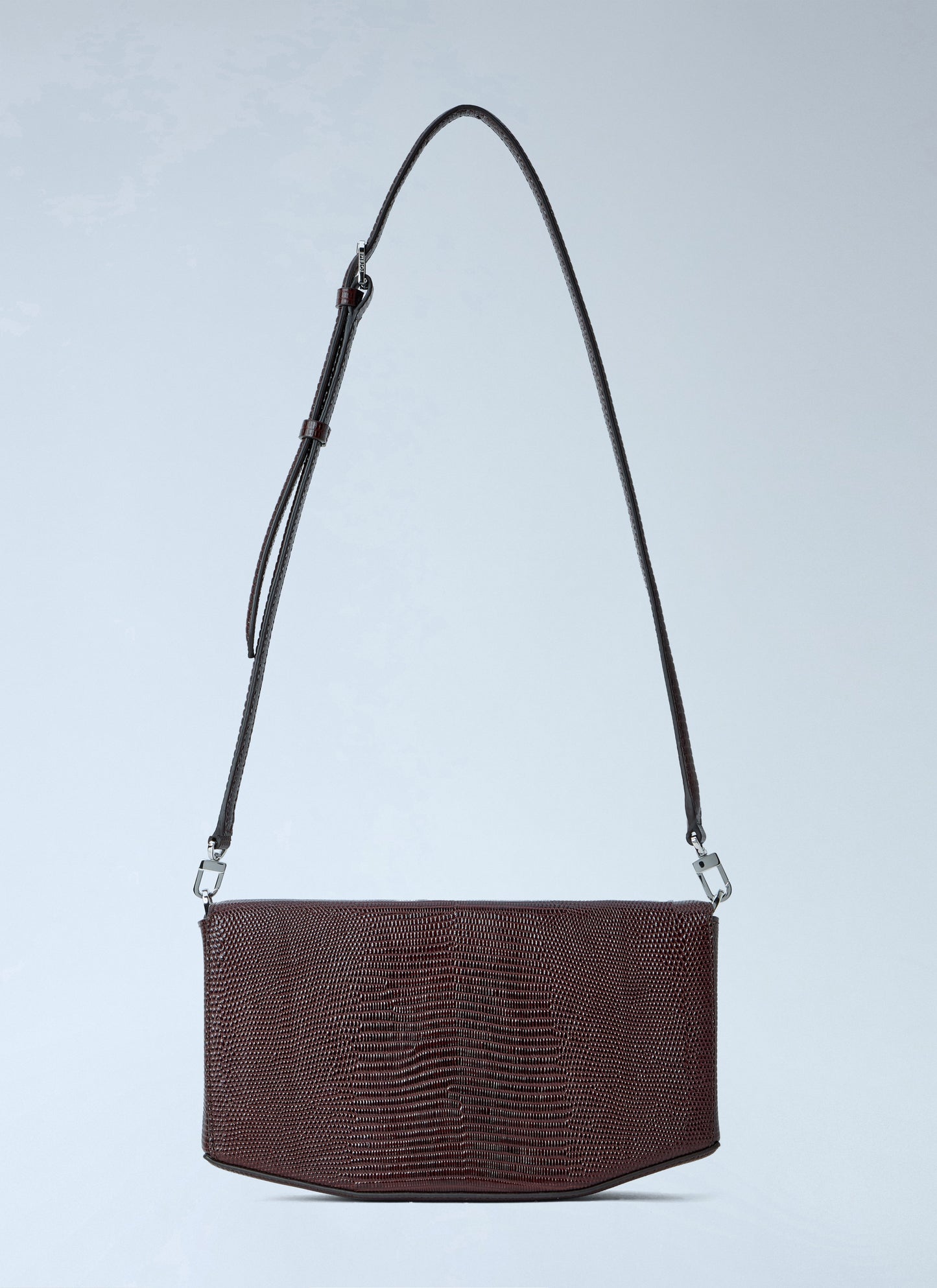 Toteme Women Clip Lizard-Embossed Shoulder Bag