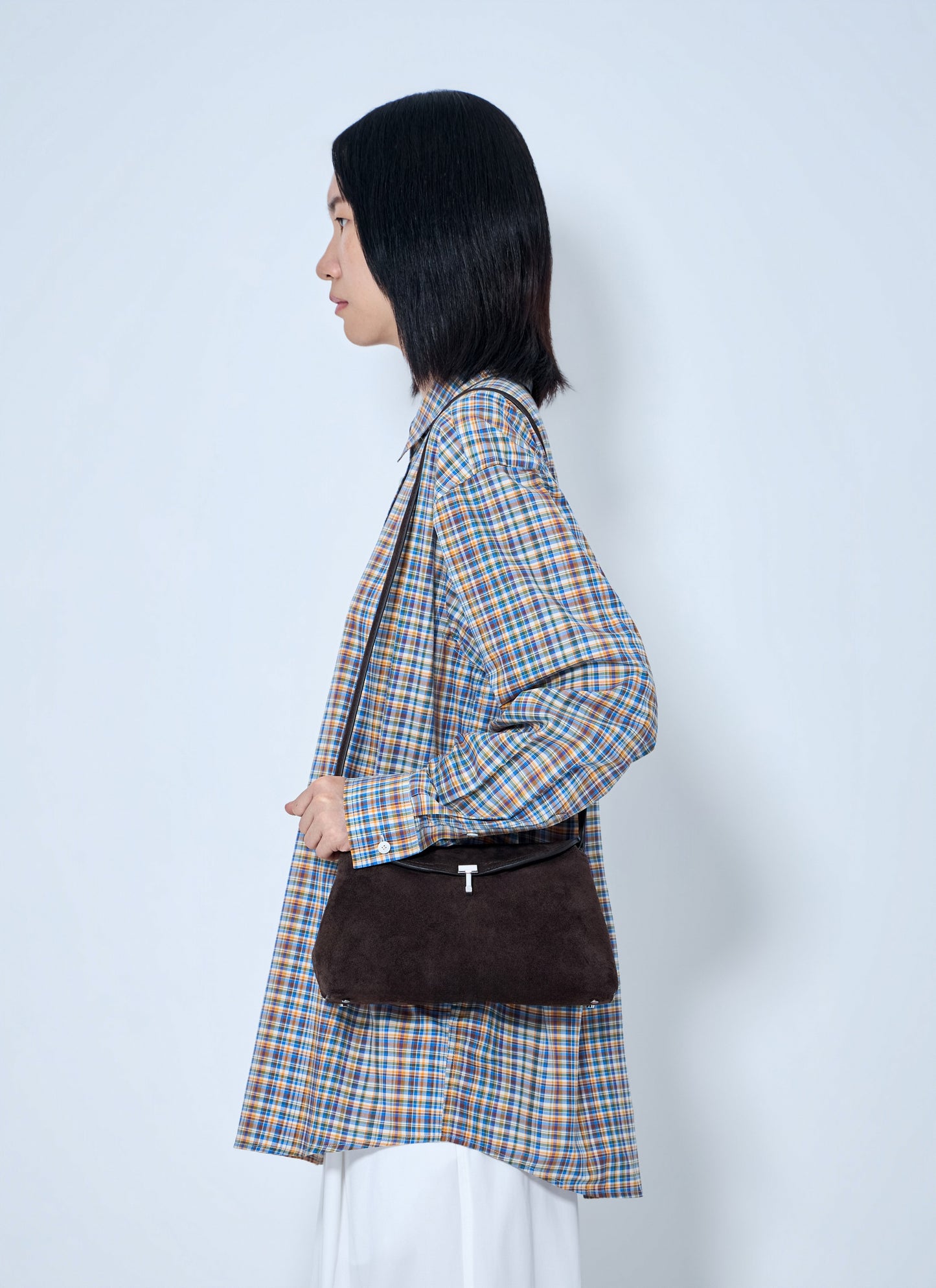 Toteme Women T-Lock Leather Clutch TOTEME