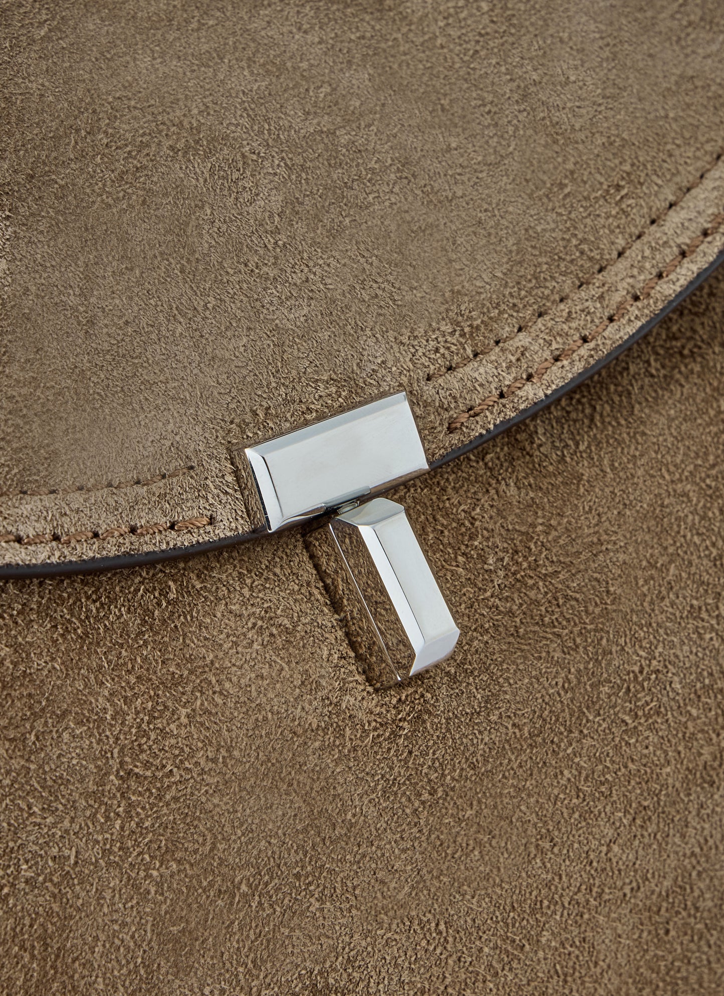 Toteme Women T-Lock Suede Top Handle