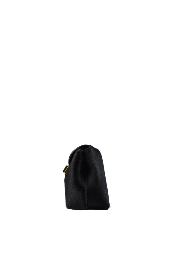 Toteme Women Mini T-Lock Pony Hair Clutch TOTEME
