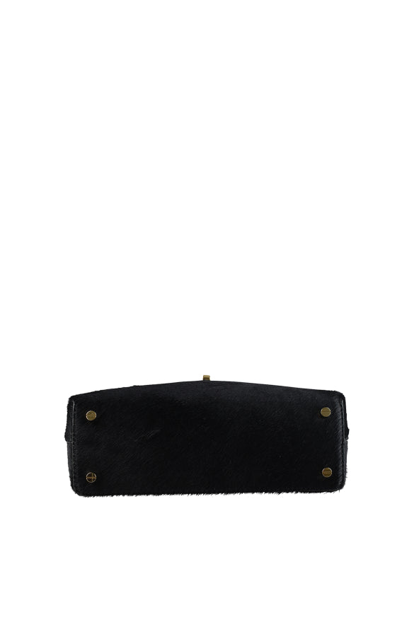 Toteme Women Mini T-Lock Pony Hair Clutch TOTEME