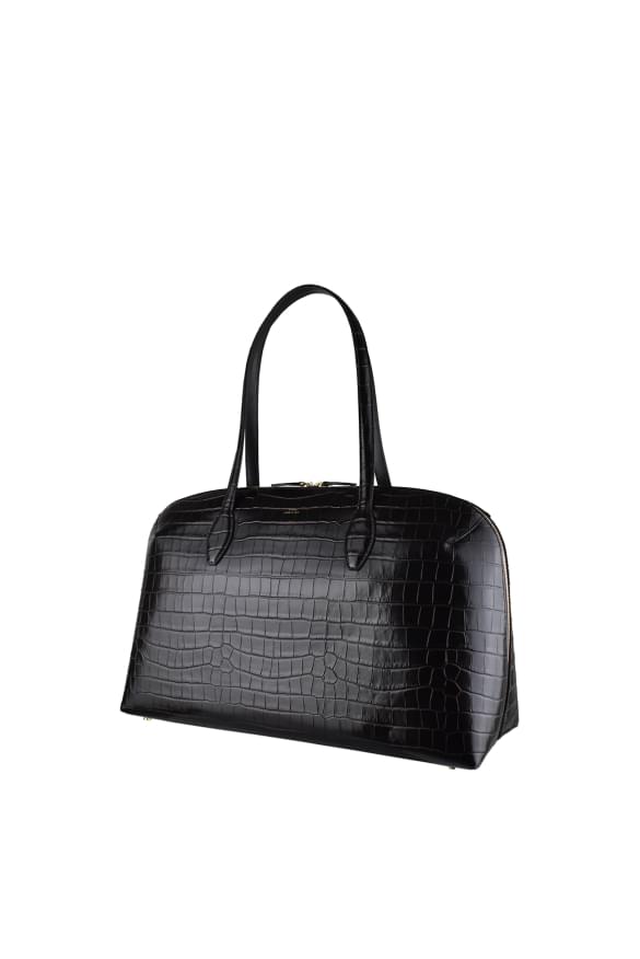 Toteme Women Croco-Embossed Zip-Up Tote Bag TOTEME