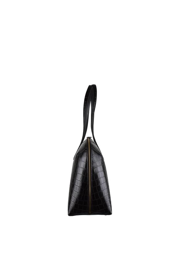 Toteme Women Croco-Embossed Zip-Up Tote Bag TOTEME
