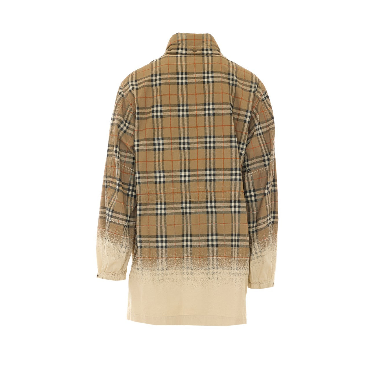Burberry Men Tropical Gabardine Parka With Gradient Check BURBERRY