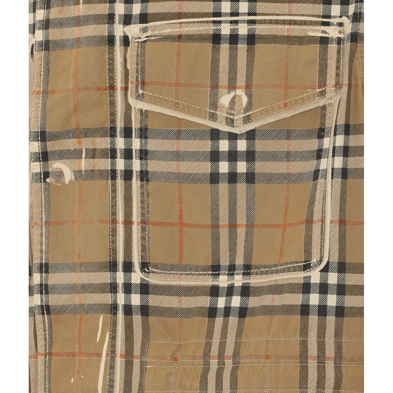 Burberry Men Tropical Gabardine Parka With Gradient Check BURBERRY