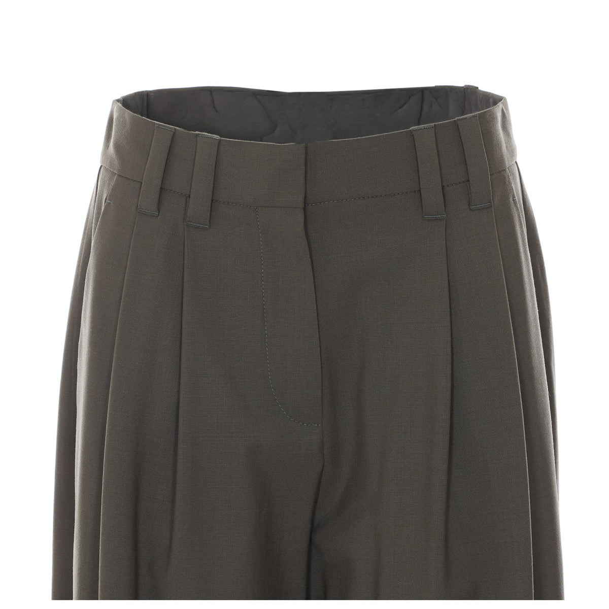 Brunello Cucinelli Women Tropical Luxury Wool Pants BRUNELLO CUCINELLI