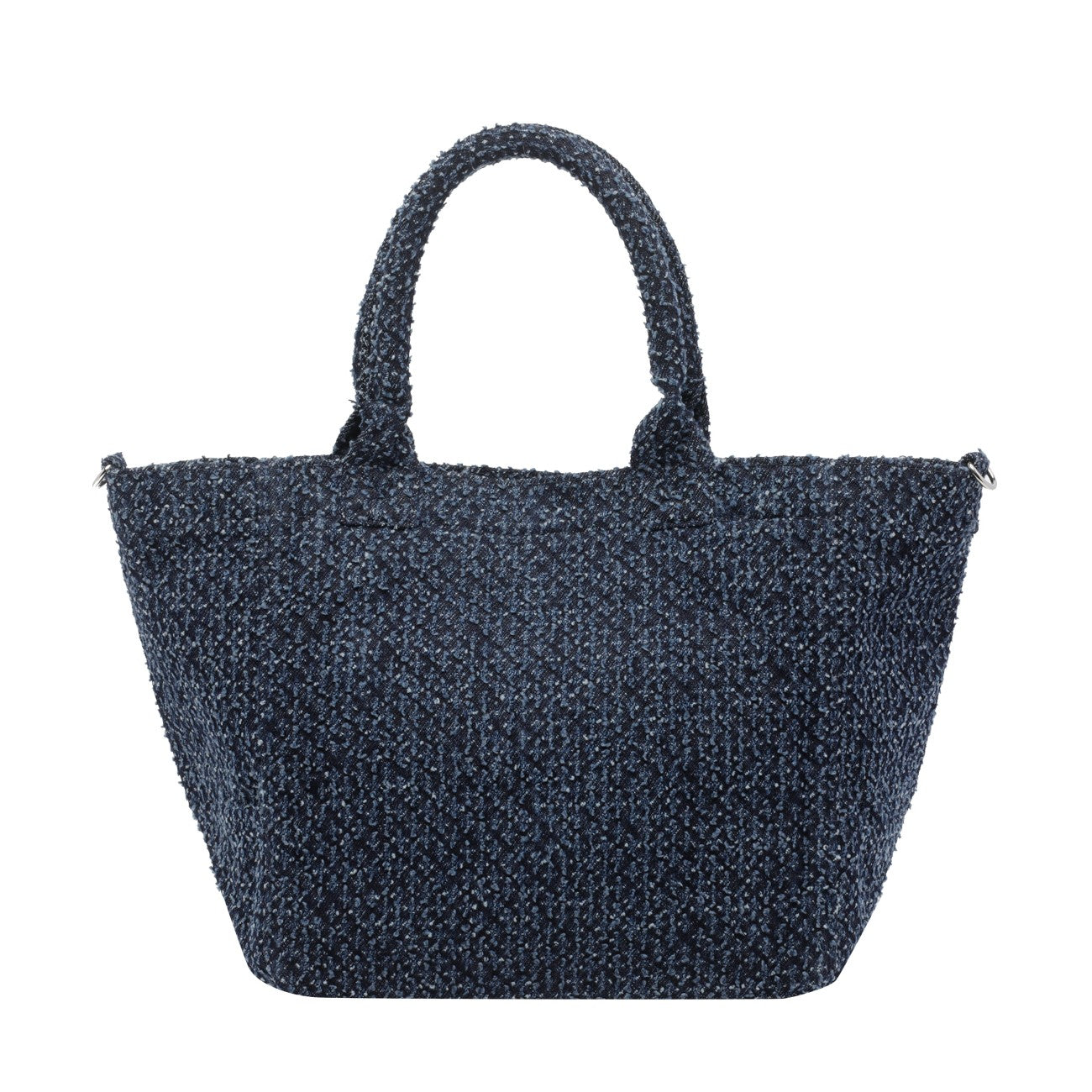 Ganni Women Tweed Denim Small Bear Tote GANNI