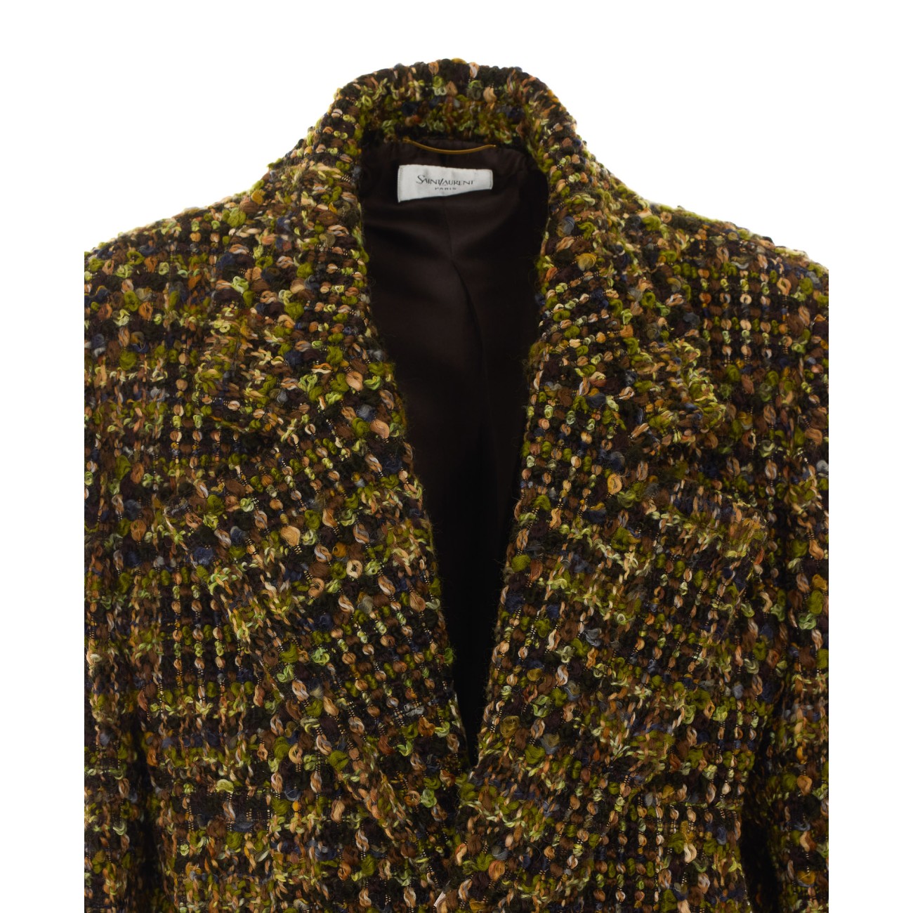 Saint Laurent Women Tweed Single Breasted Jacket SAINT LAURENT
