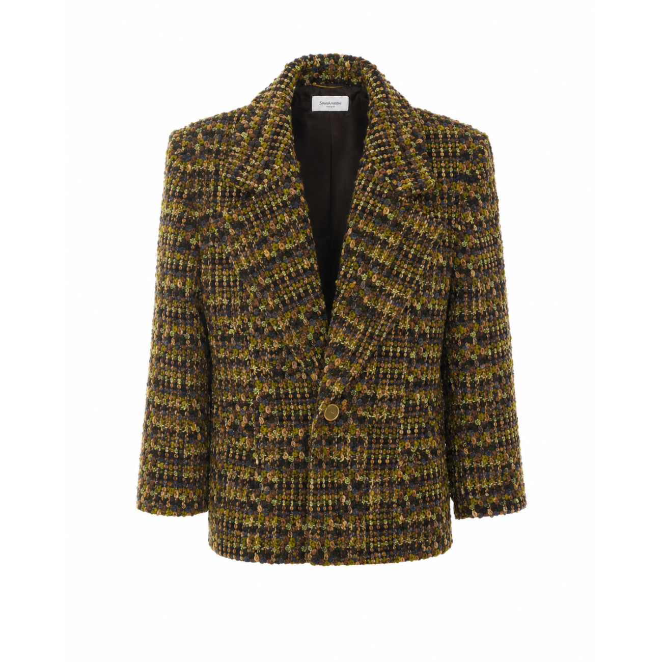 Saint Laurent Women Tweed Single Breasted Jacket SAINT LAURENT