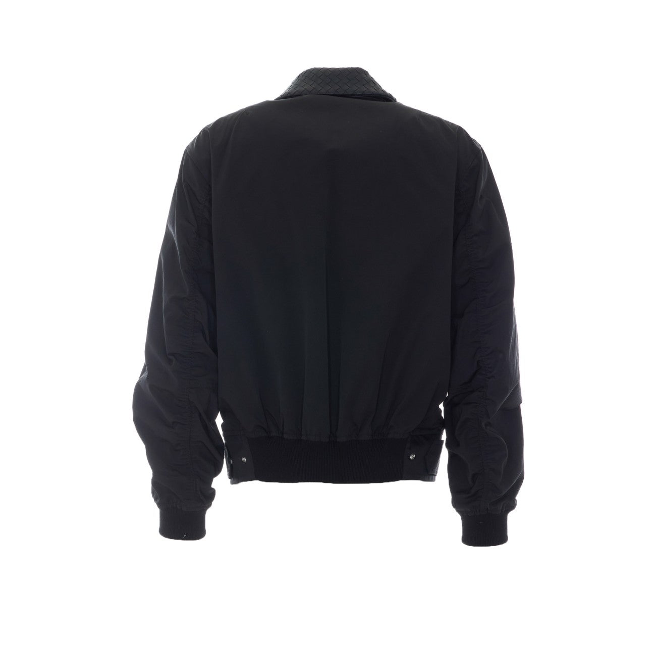 Bottega Veneta Men Twill Blouson With Intrecciato Collar BOTTEGA VENETA