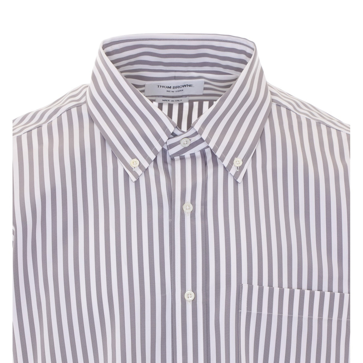 Thom Browne Men University Stripe Short Sleeves Shirt THOM BROWNE