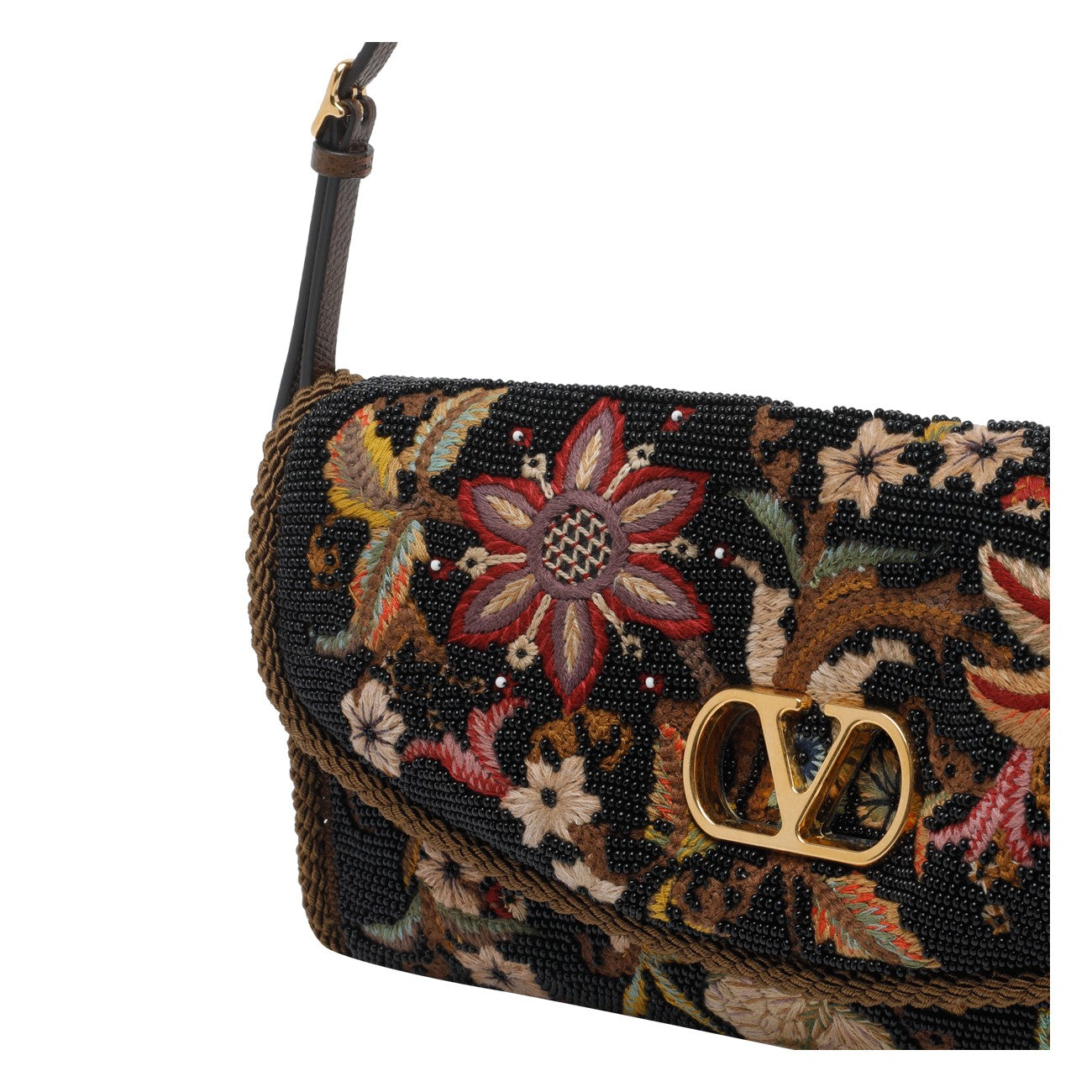 Valentino Garavani Women Valentino Devain Embroidered Small Shoulder Bag