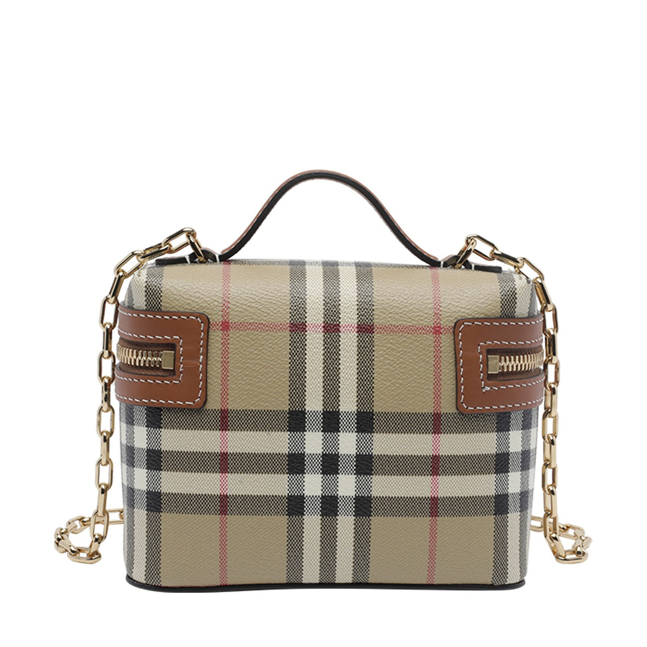 Burberry Women Vanity Mini Check Bag BURBERRY