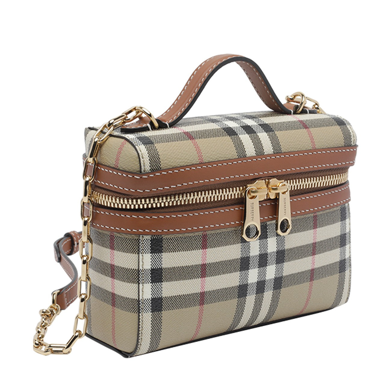 Burberry Women Vanity Mini Check Bag BURBERRY