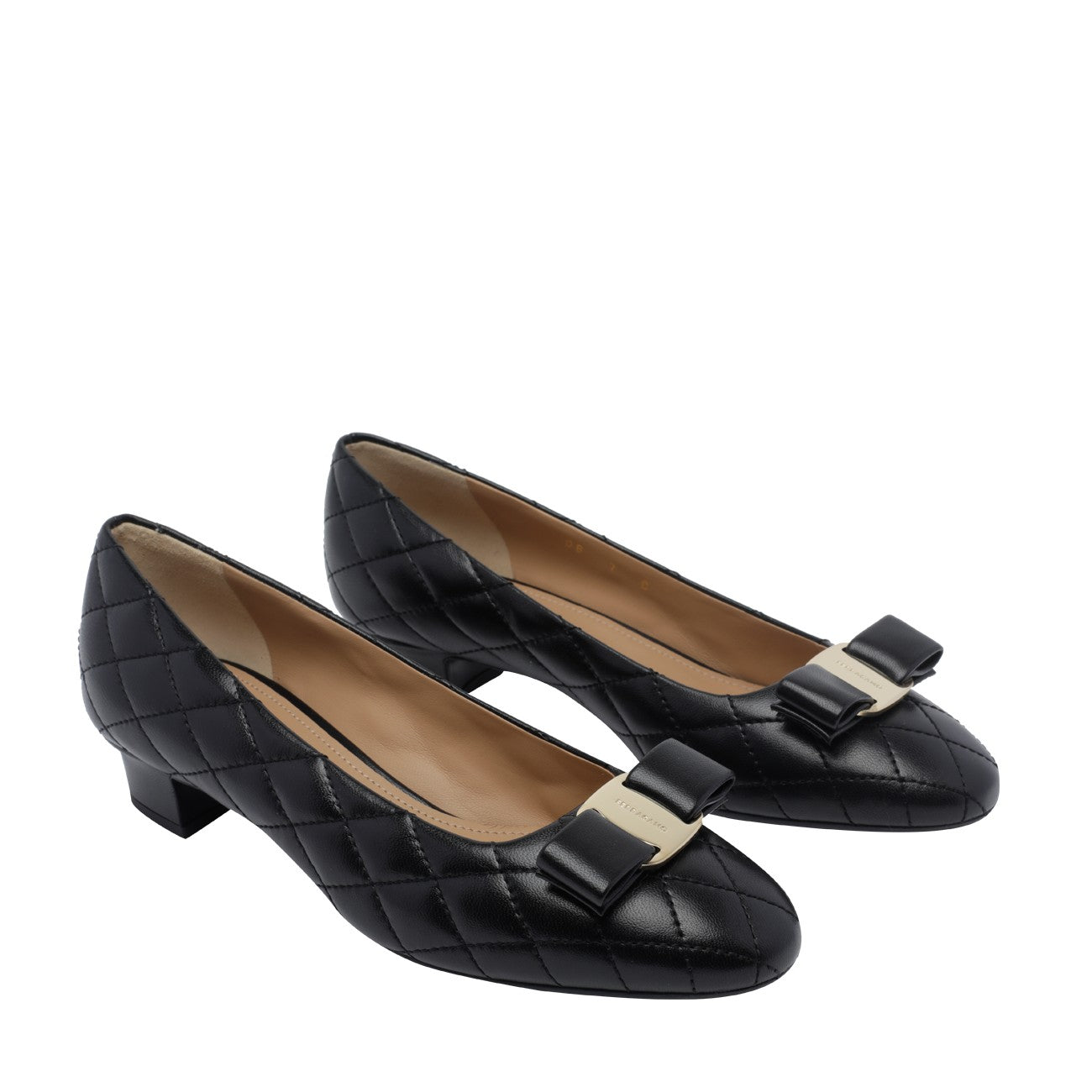 Ferragamo Women Vara 2.0 Quilted Pumps FERRAGAMO