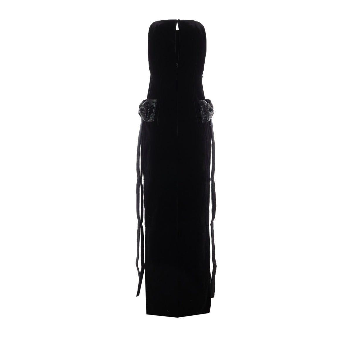 Self Portrait Women Velvet Bow Maxi Dress SELF-PORTRAIT