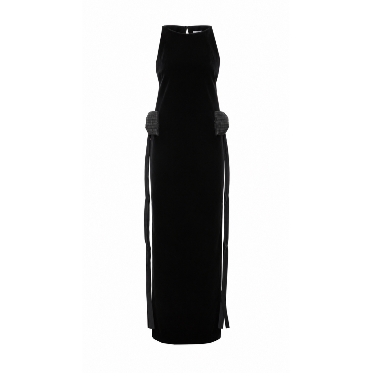 Self Portrait Women Velvet Bow Maxi Dress SELF-PORTRAIT