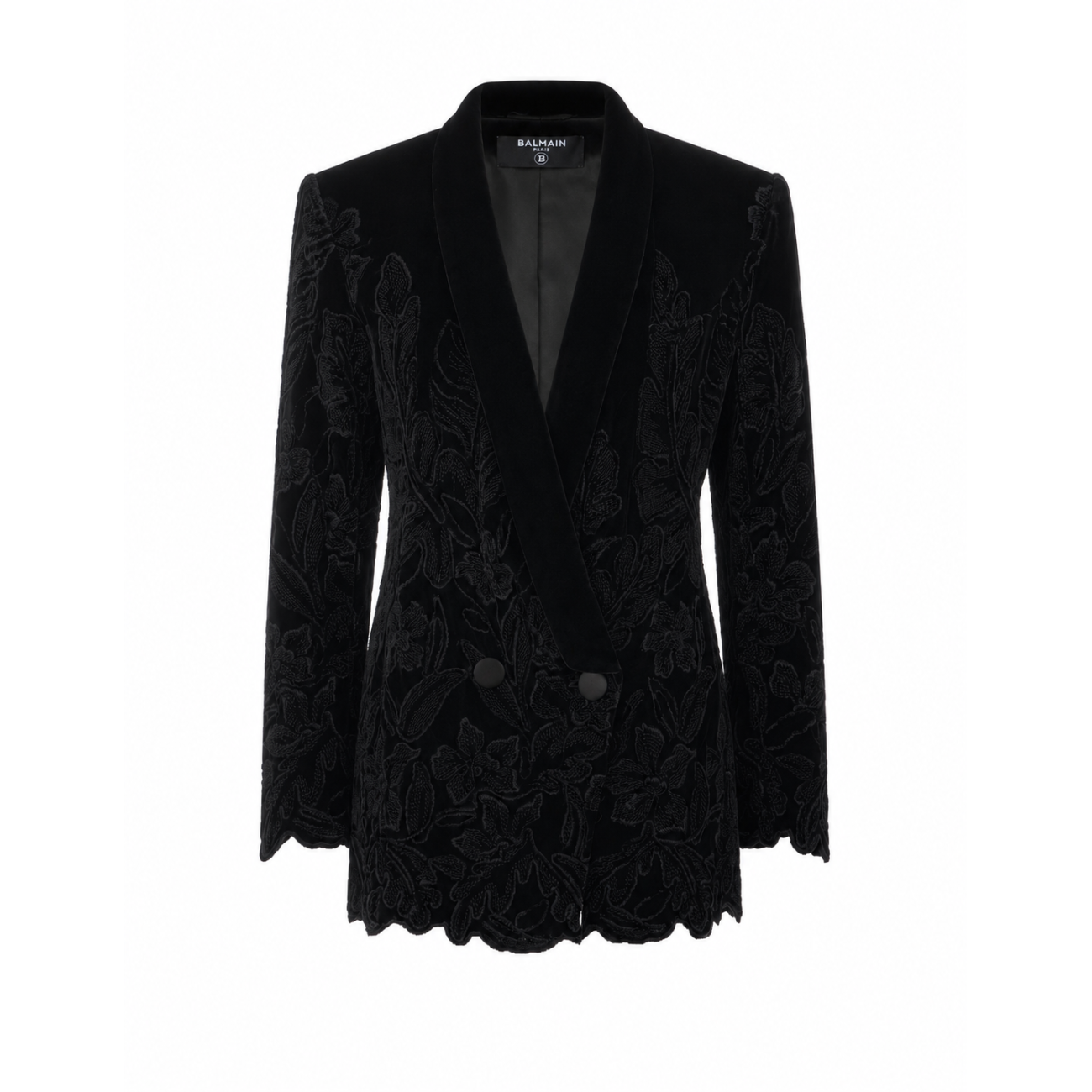 Balmain Women Velvet Embroidered Jacket BALMAIN