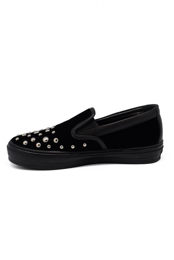 Salvatore Ferragamo Women Velvet Slip-On FERRAGAMO