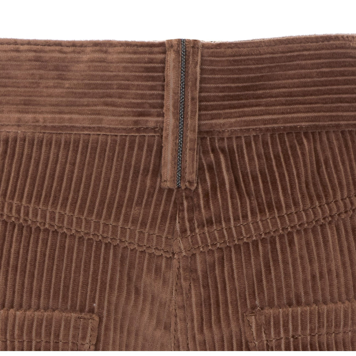 Brunello Cucinelli Women Velvet Straight Pants With Monile BRUNELLO CUCINELLI