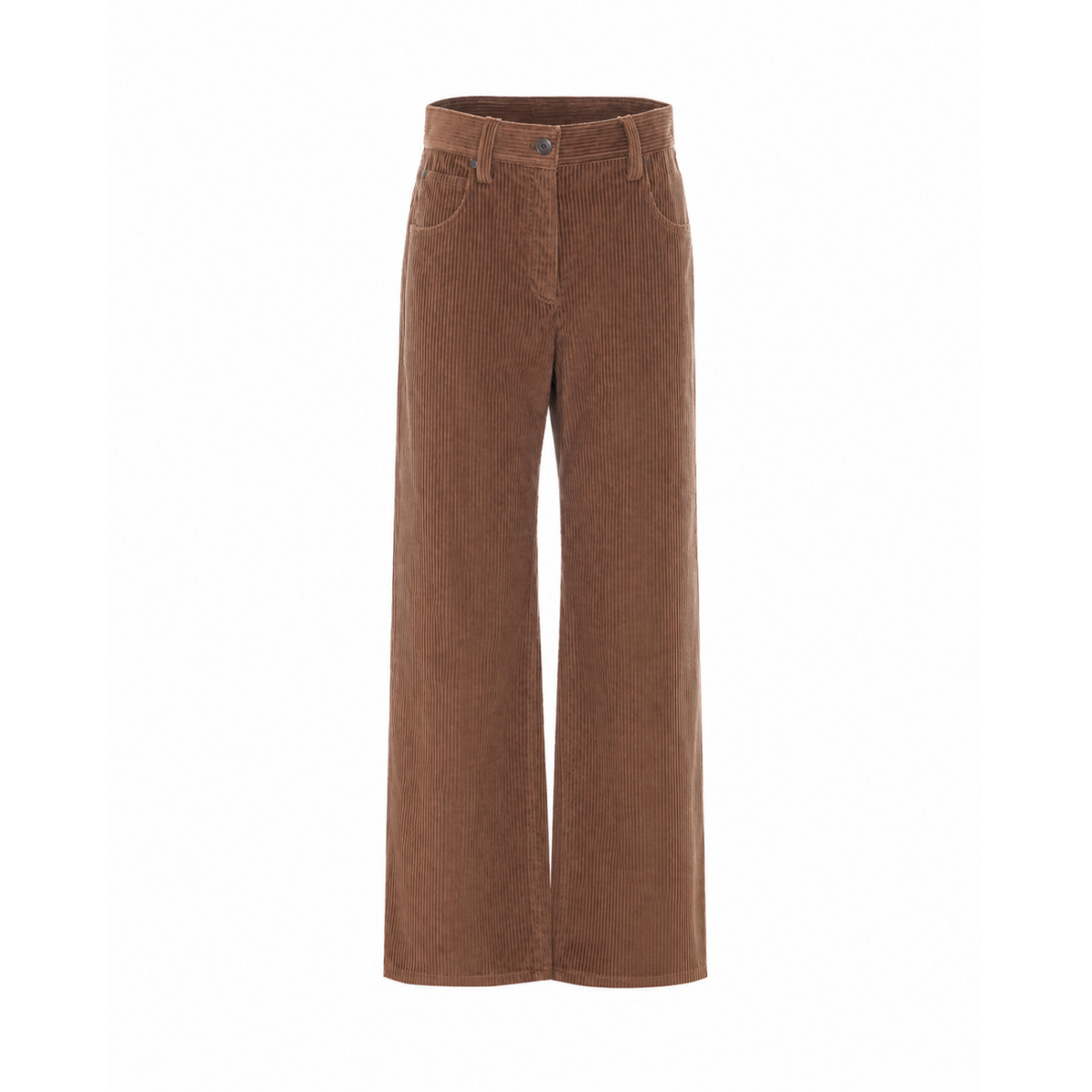 Brunello Cucinelli Women Velvet Straight Pants With Monile BRUNELLO CUCINELLI